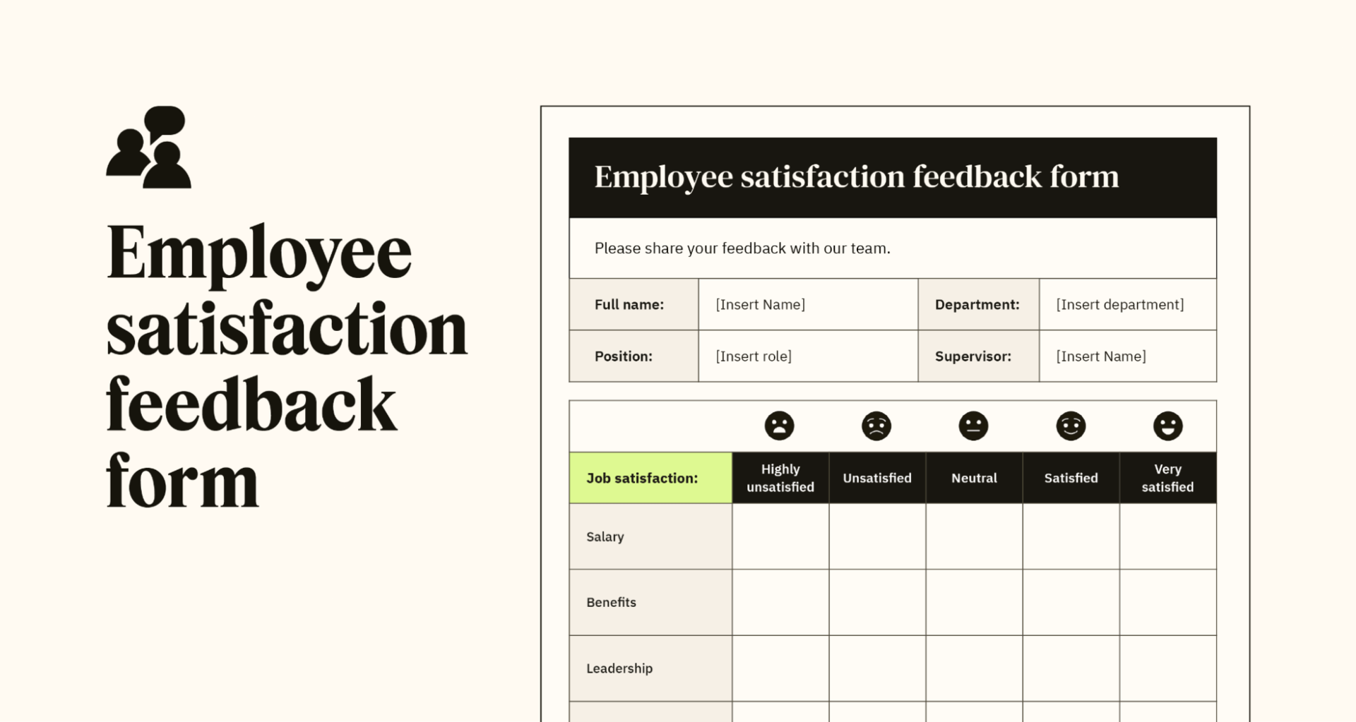 25 Free And Customizable Feedback Form Templates