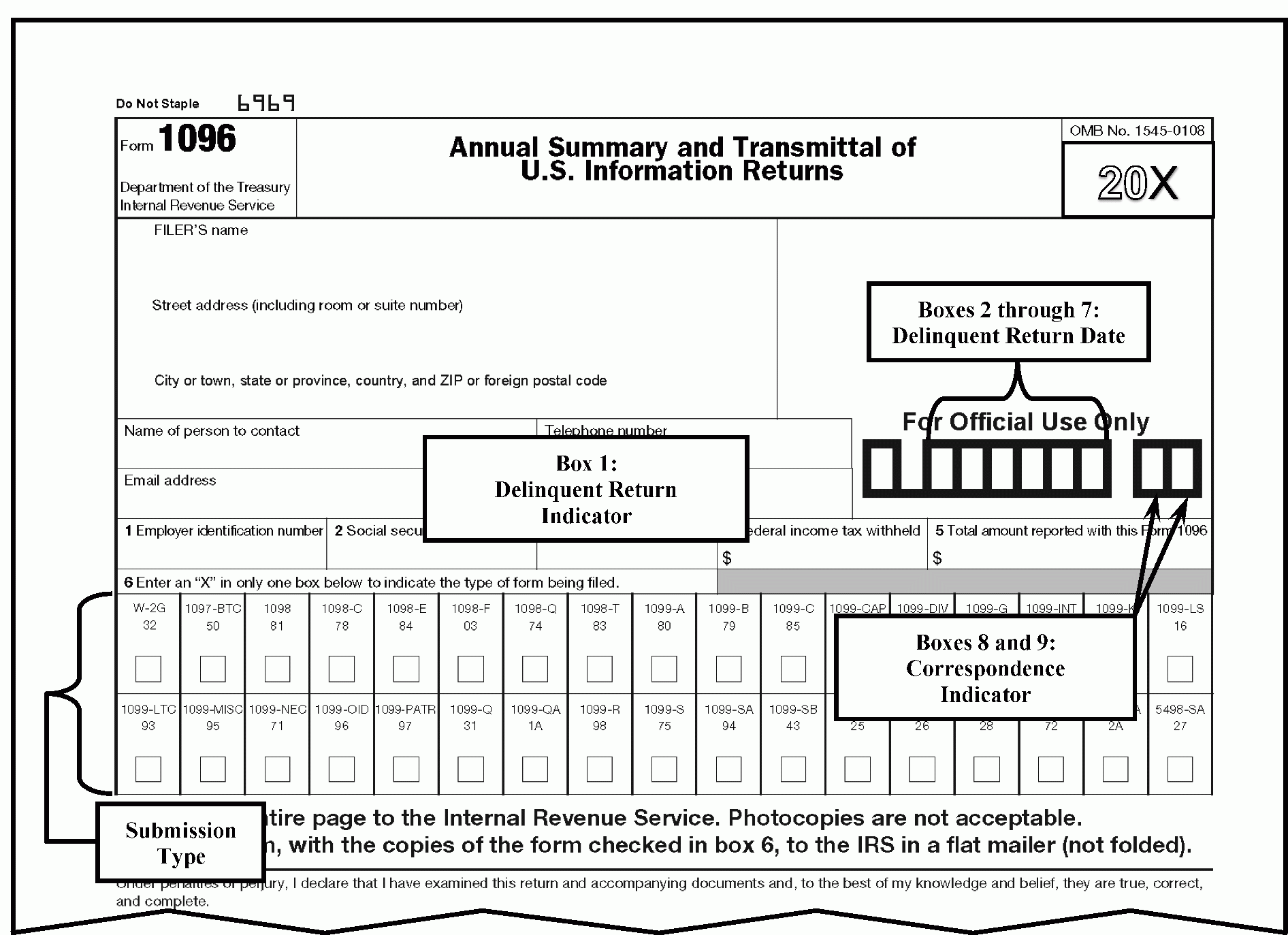 Form 1096 Template