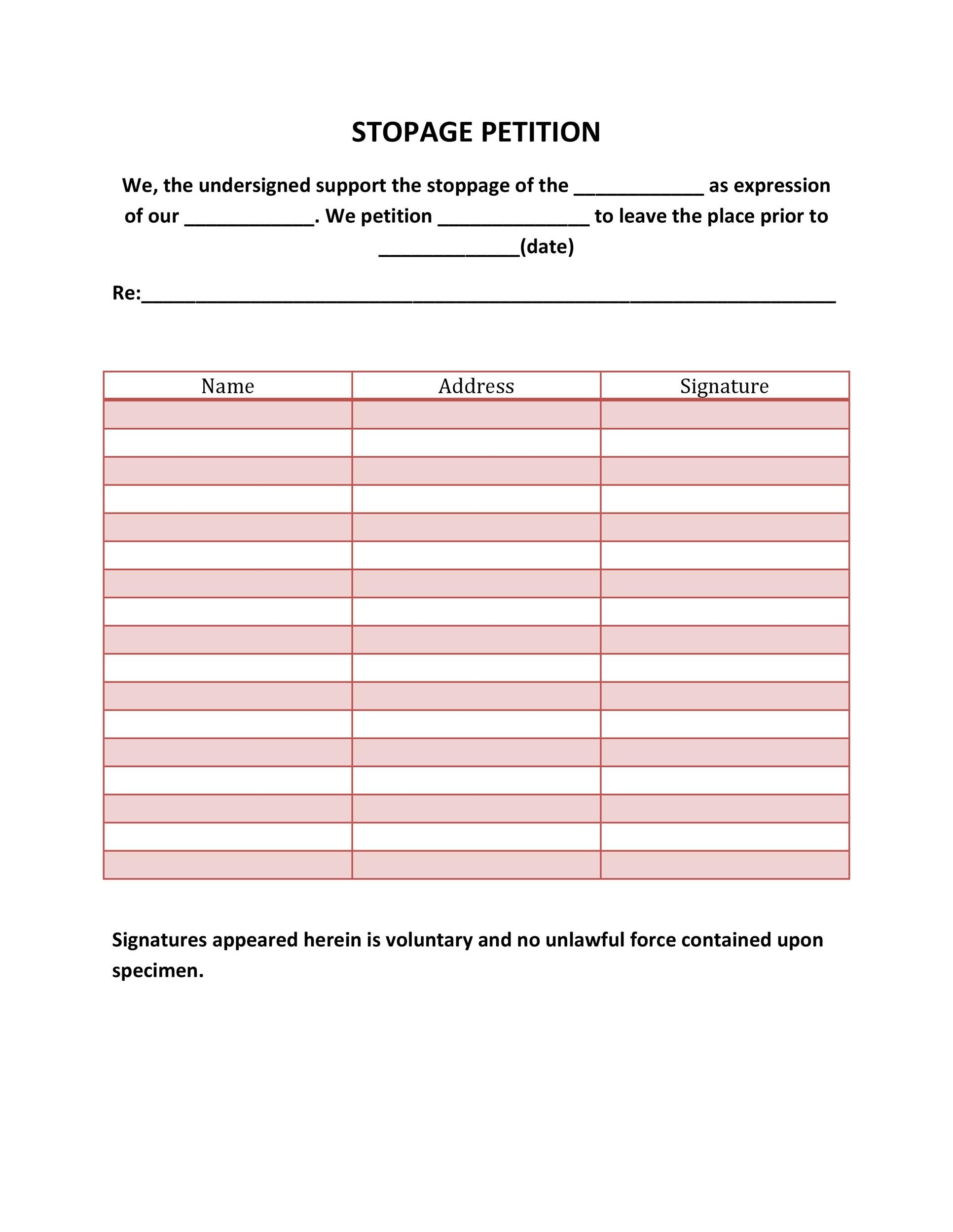 30 Petition Templates How To Write Petition Guide