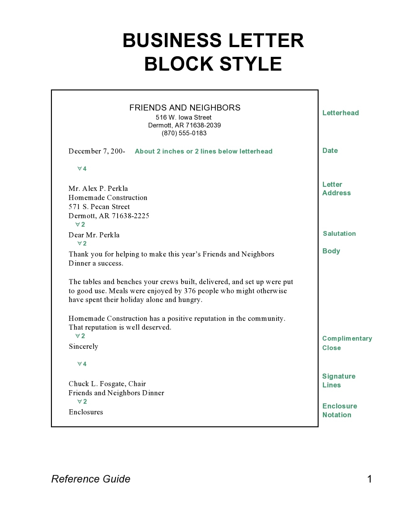 Letter Form Template