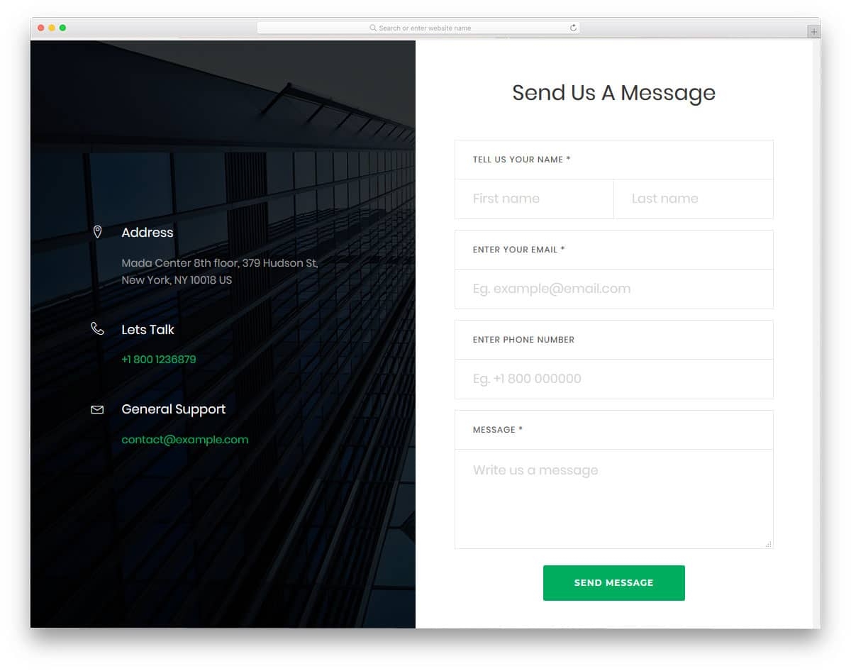 36 Bootstrap Contact Form U0026 Contact Us Page Templates 2025