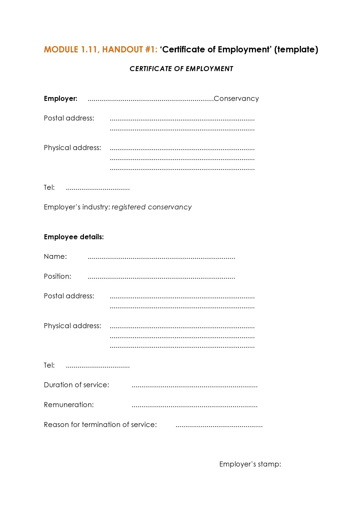 40 Best Certificate Of Employment Samples Free TemplateLab
