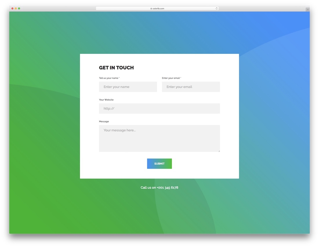 40 Best Free HTML5 U0026 CSS3 Contact Form Templates 2025 Colorlib