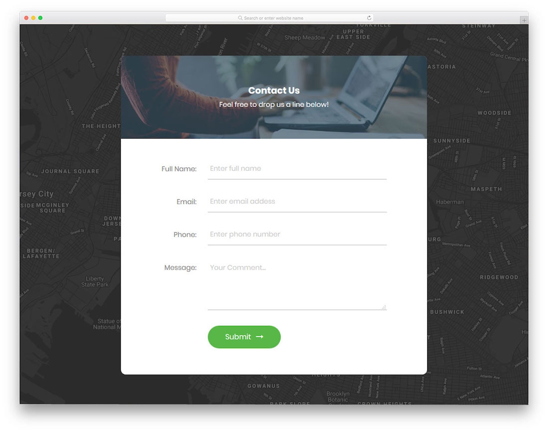 40 Best Free HTML5 U0026 CSS3 Contact Form Templates 2025 Colorlib