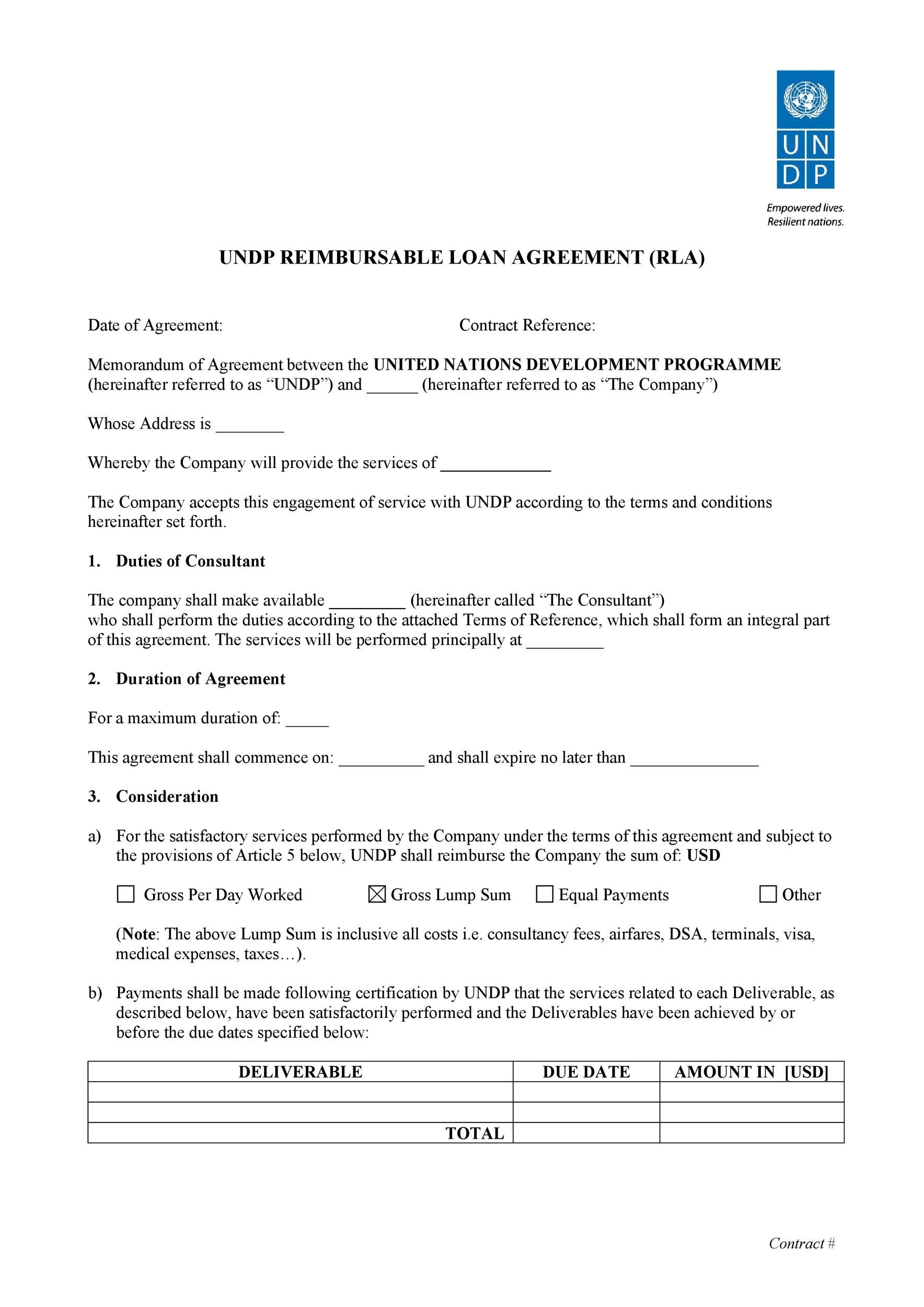 40 Simple Loan Agreement Templates FREE TemplateLab