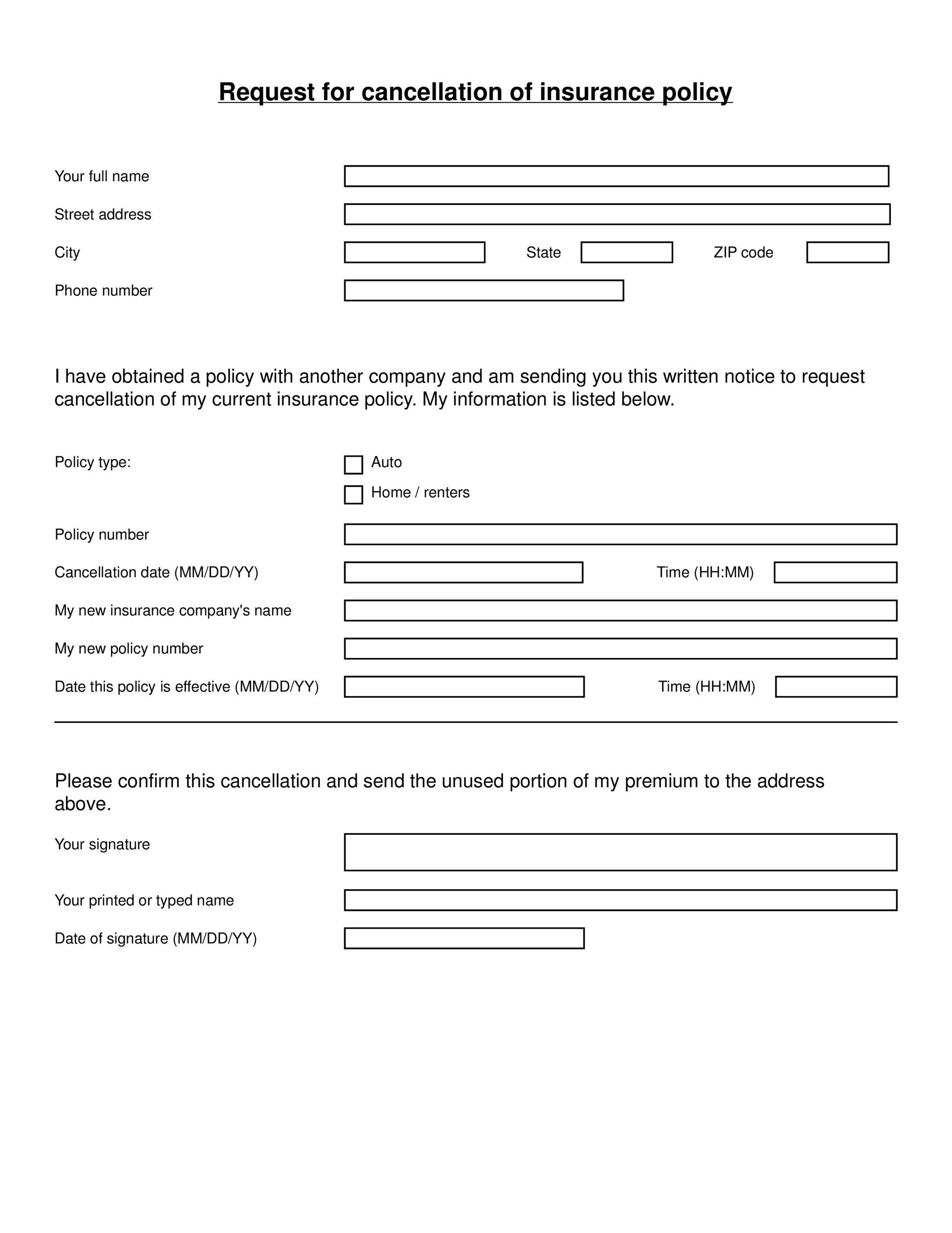 41 Professional Cancellation Letters Gym Insurance Contract MORE 