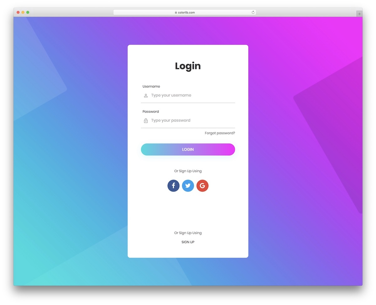 Html Form Template Css