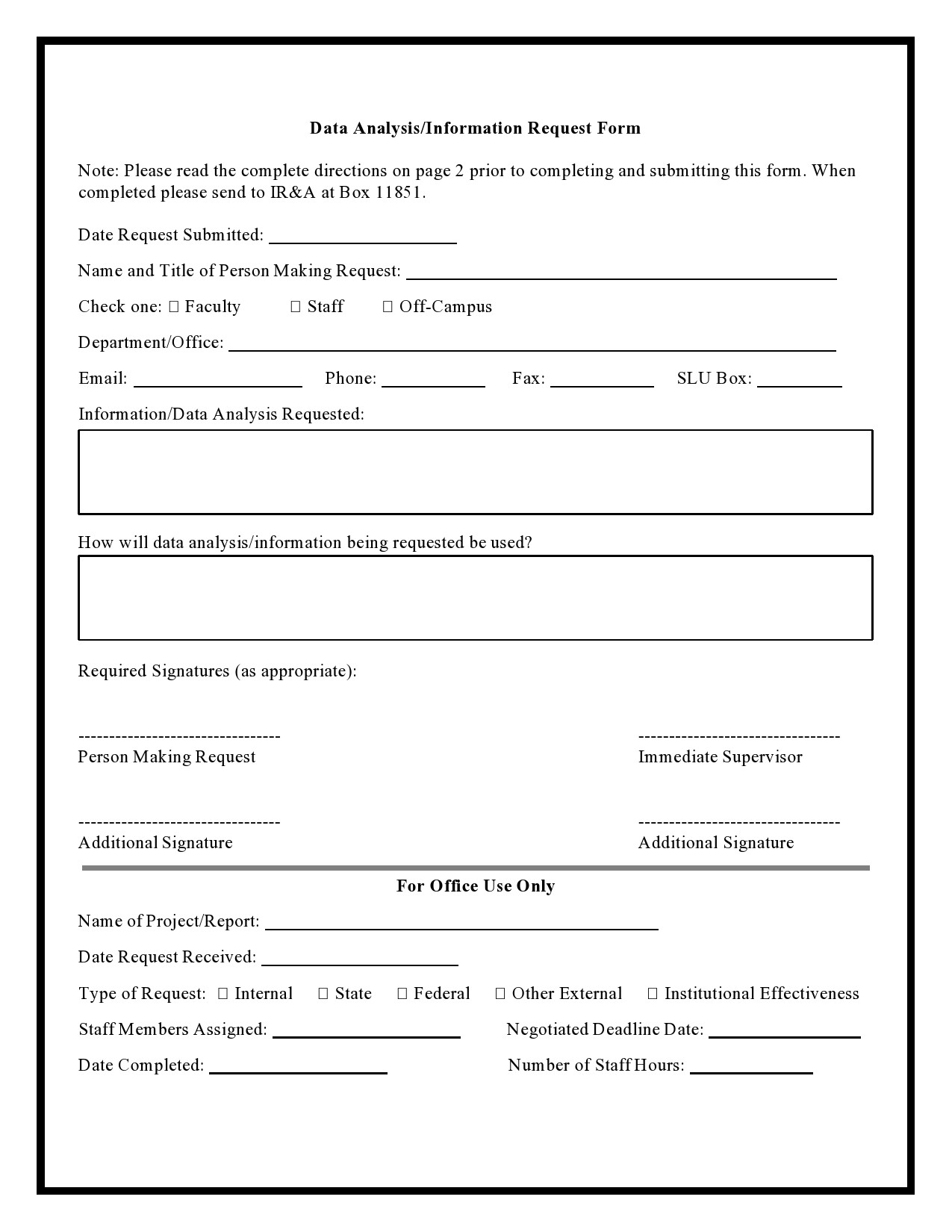 45 FREE Request For Information RFI Templates U0026 Forms