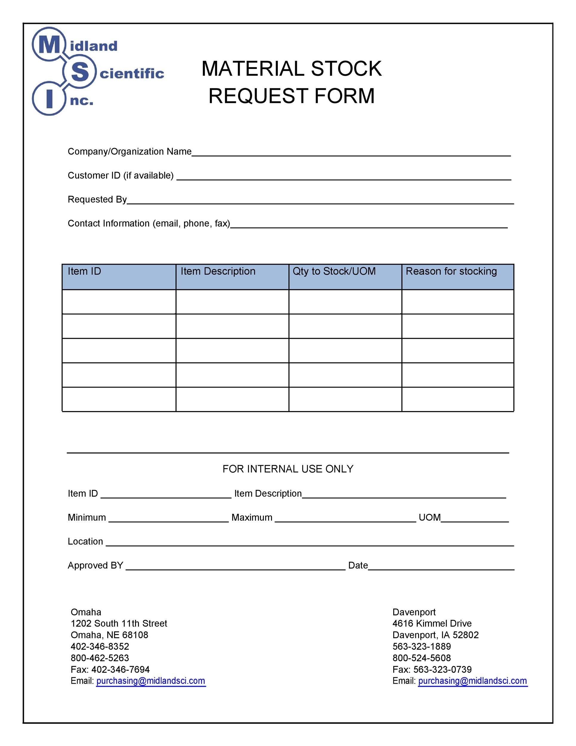 50 Professional Requisition Forms Purchase Materials Lab 