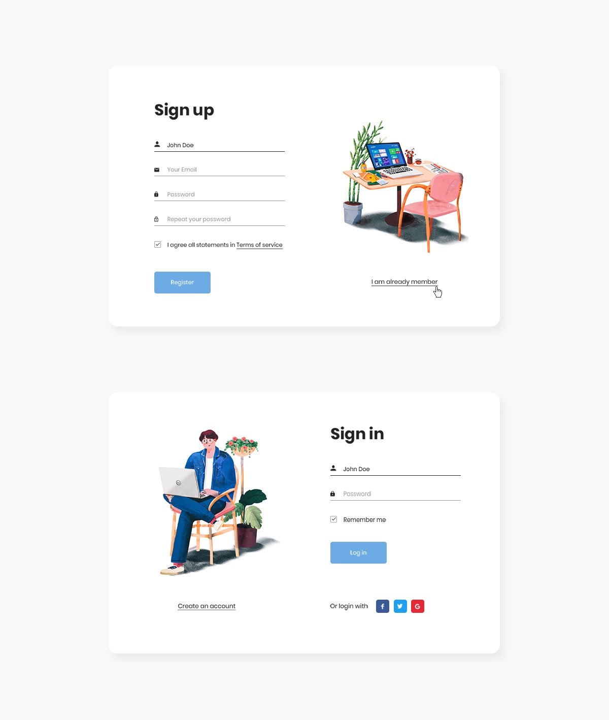 Register Form Template