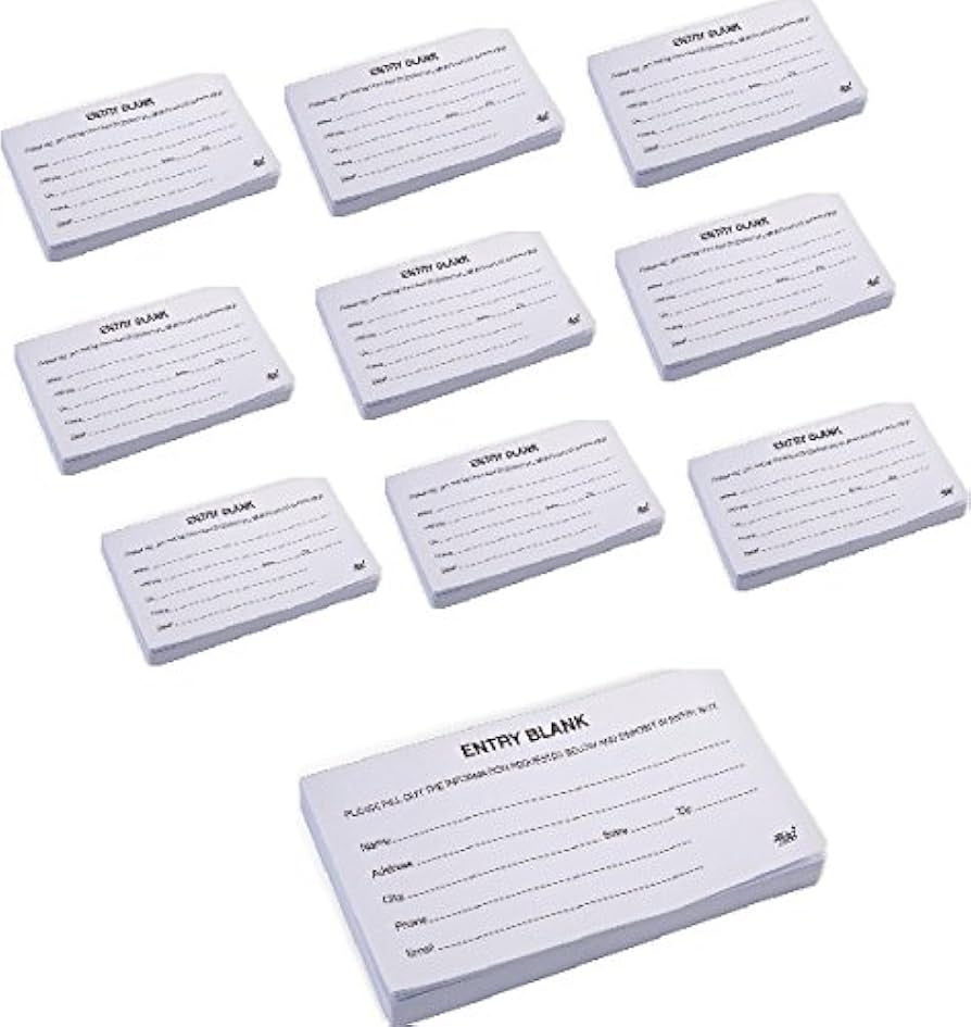 Drawing Entry Form Template Word