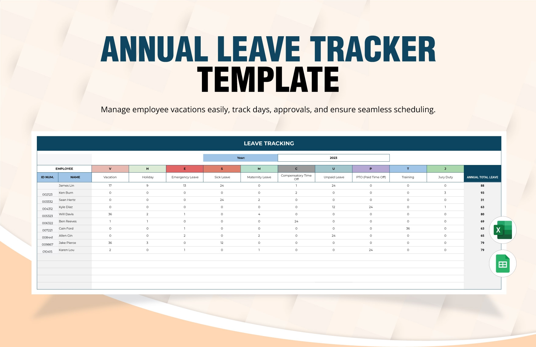 Annual Leave Template Form