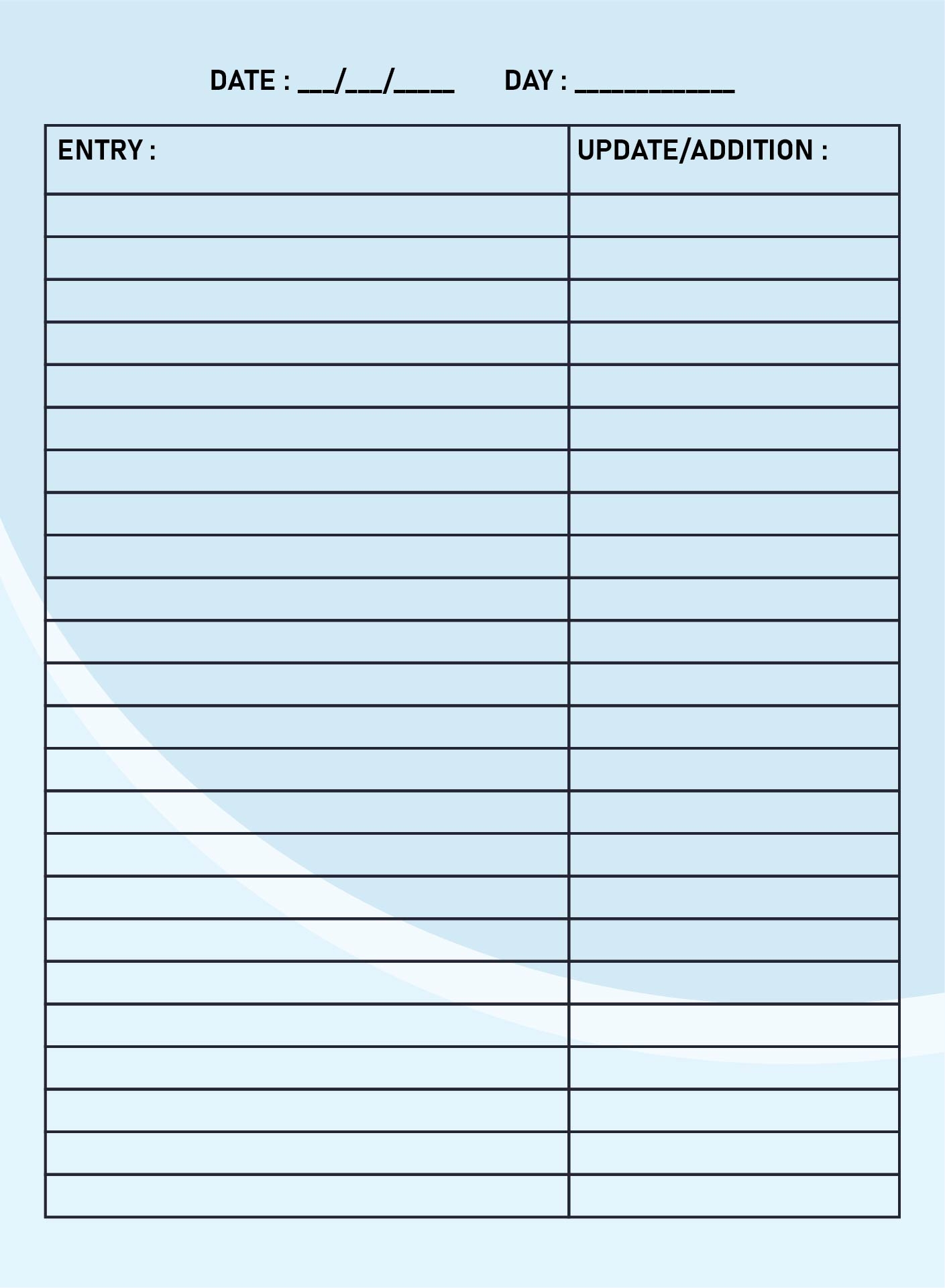 Simple Order Form Template