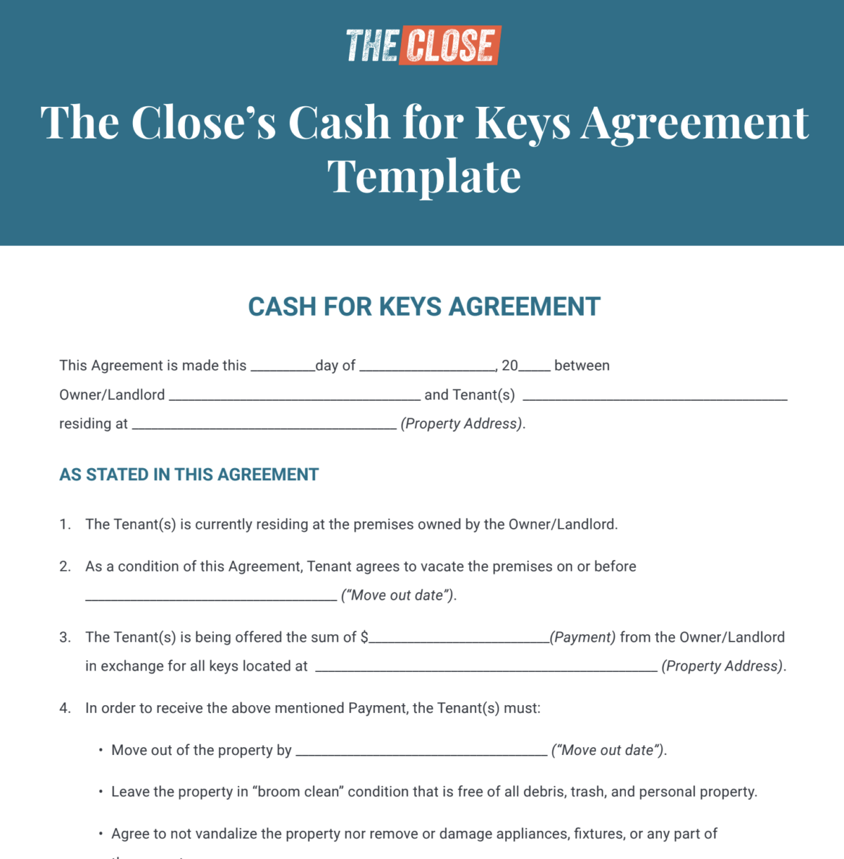 Reo Form Template