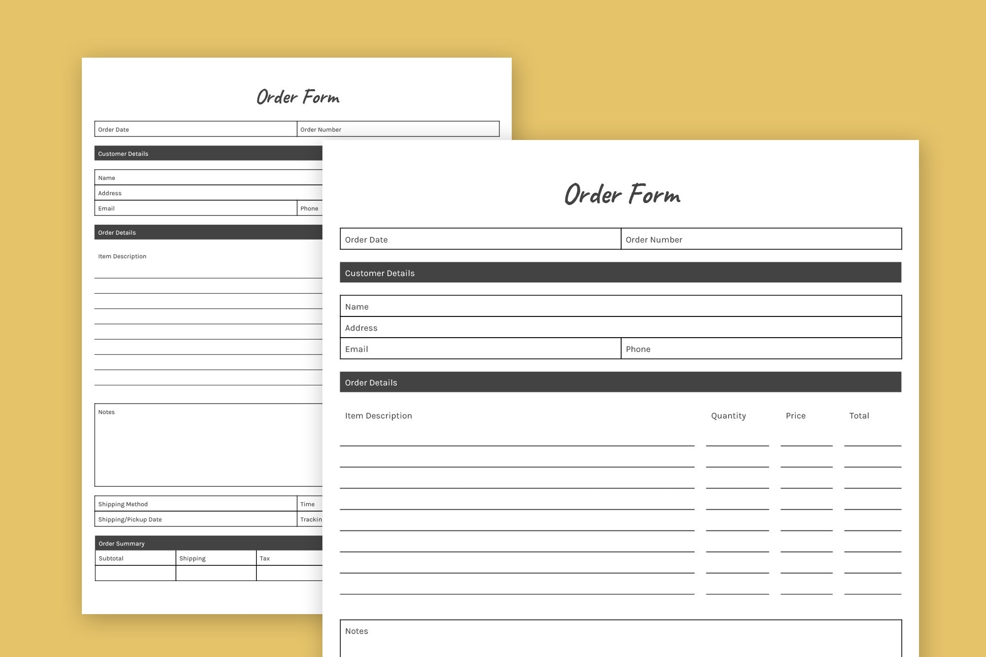 Catering Order Form Order Form Template Caterer Order Form Editable Order Form Custom Order Form Instant Download Catering Template Etsy Australia