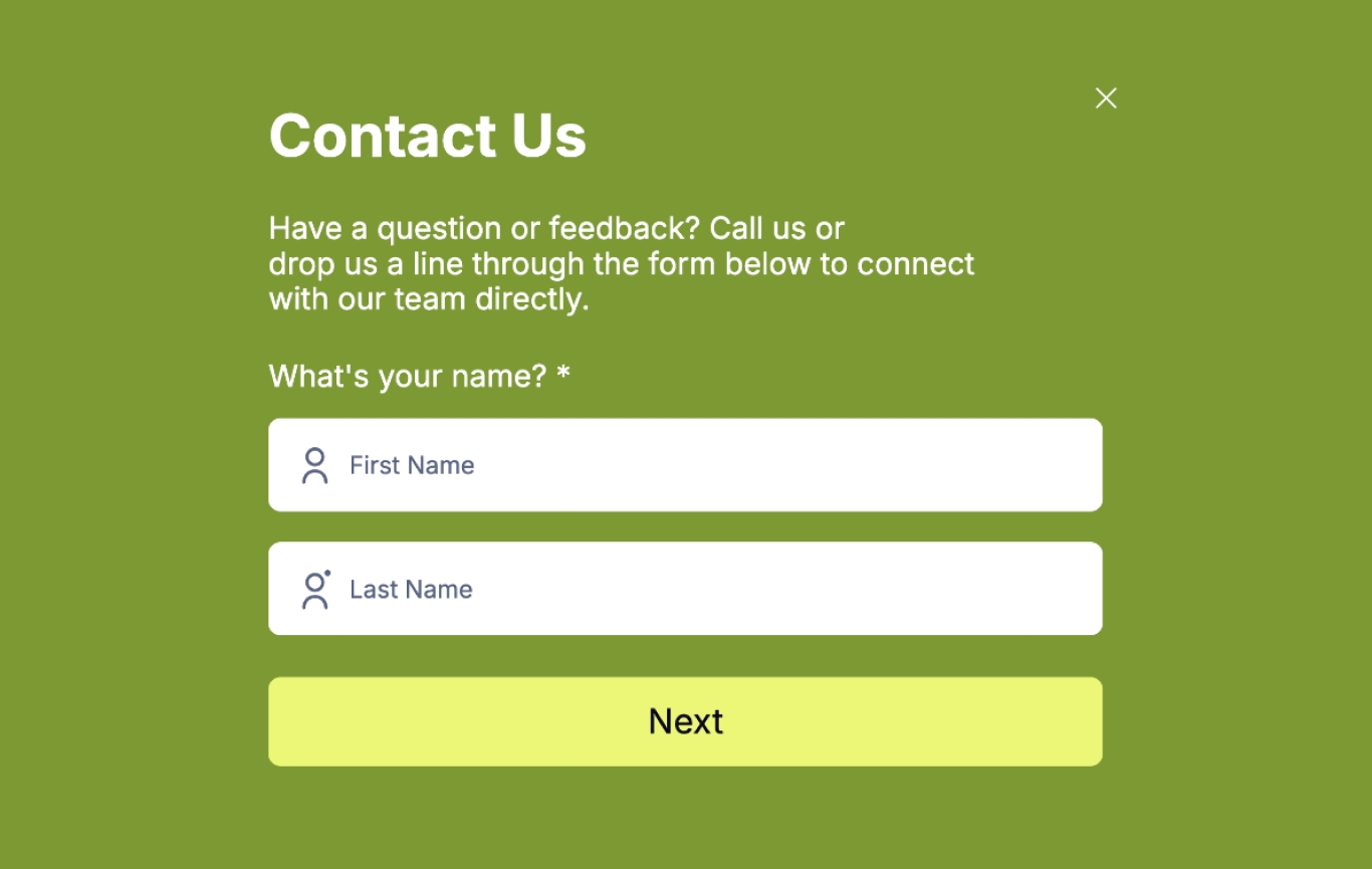 Templates Contact Form