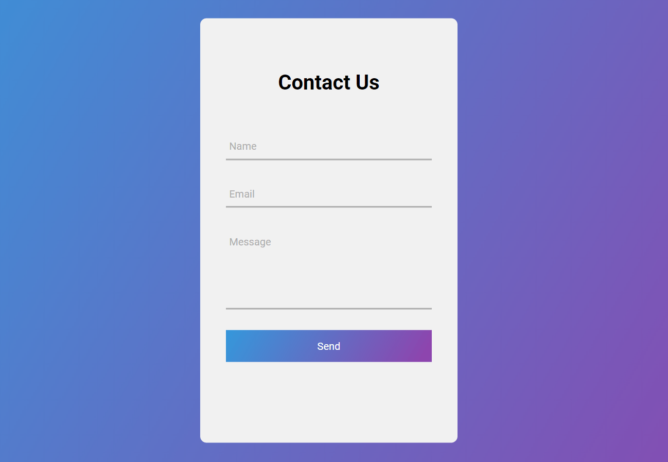 Contact Us Form Template