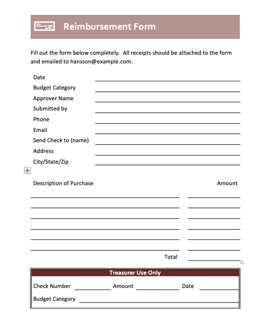 Contoh Form Reimbursement Perusahaan Dalam Berbagai Format