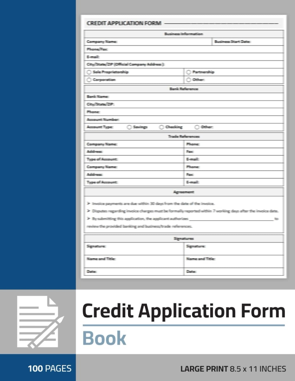 Credit Application Form Template