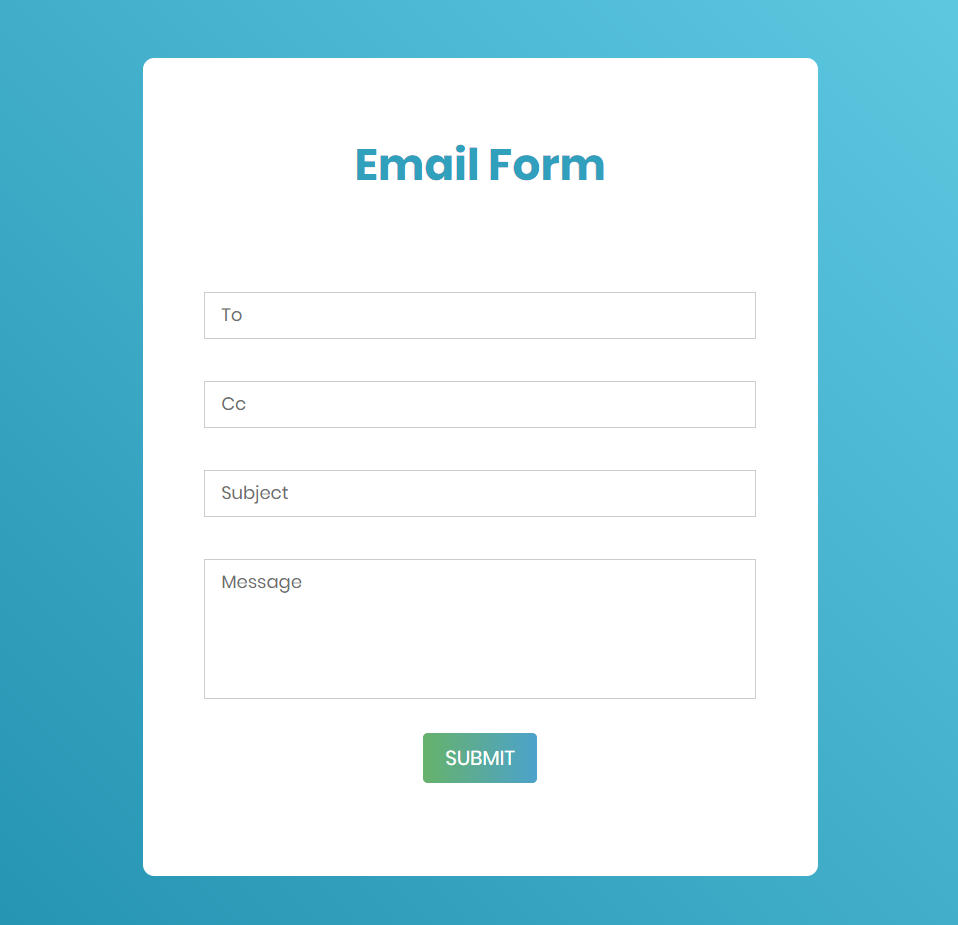Email Form Template 3 User Experience Design U0026 Technology