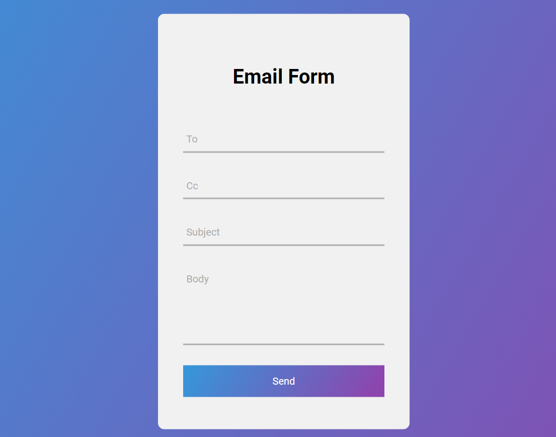 Email Form Template 4 User Experience Design U0026 Technology