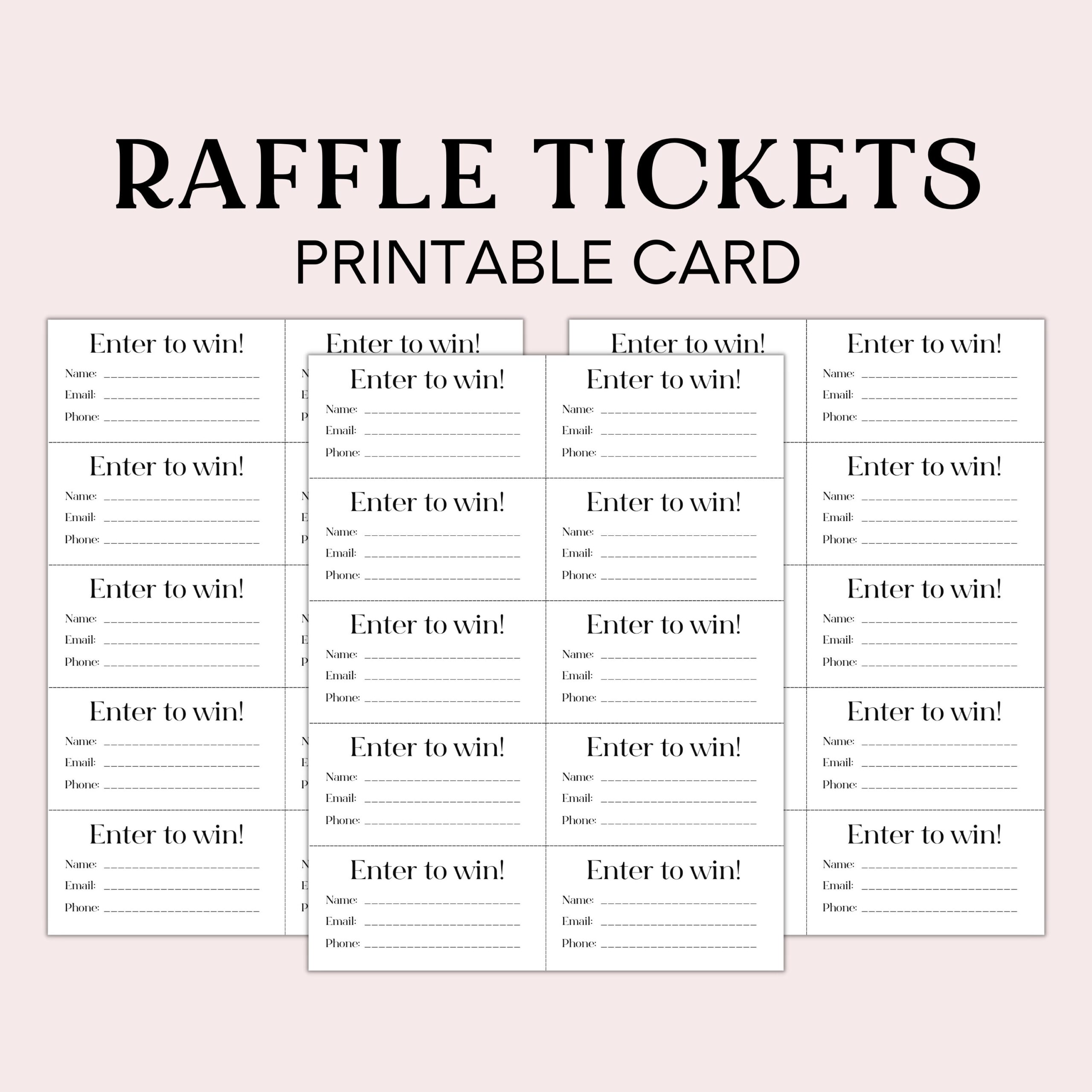 Entry Form Template Etsy