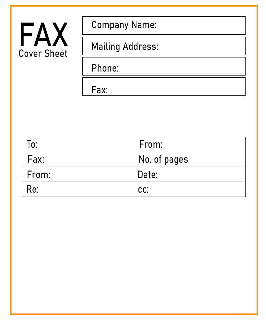 Fax Cover Sheet Microsoft Word Doc Word Format Worksheets Library