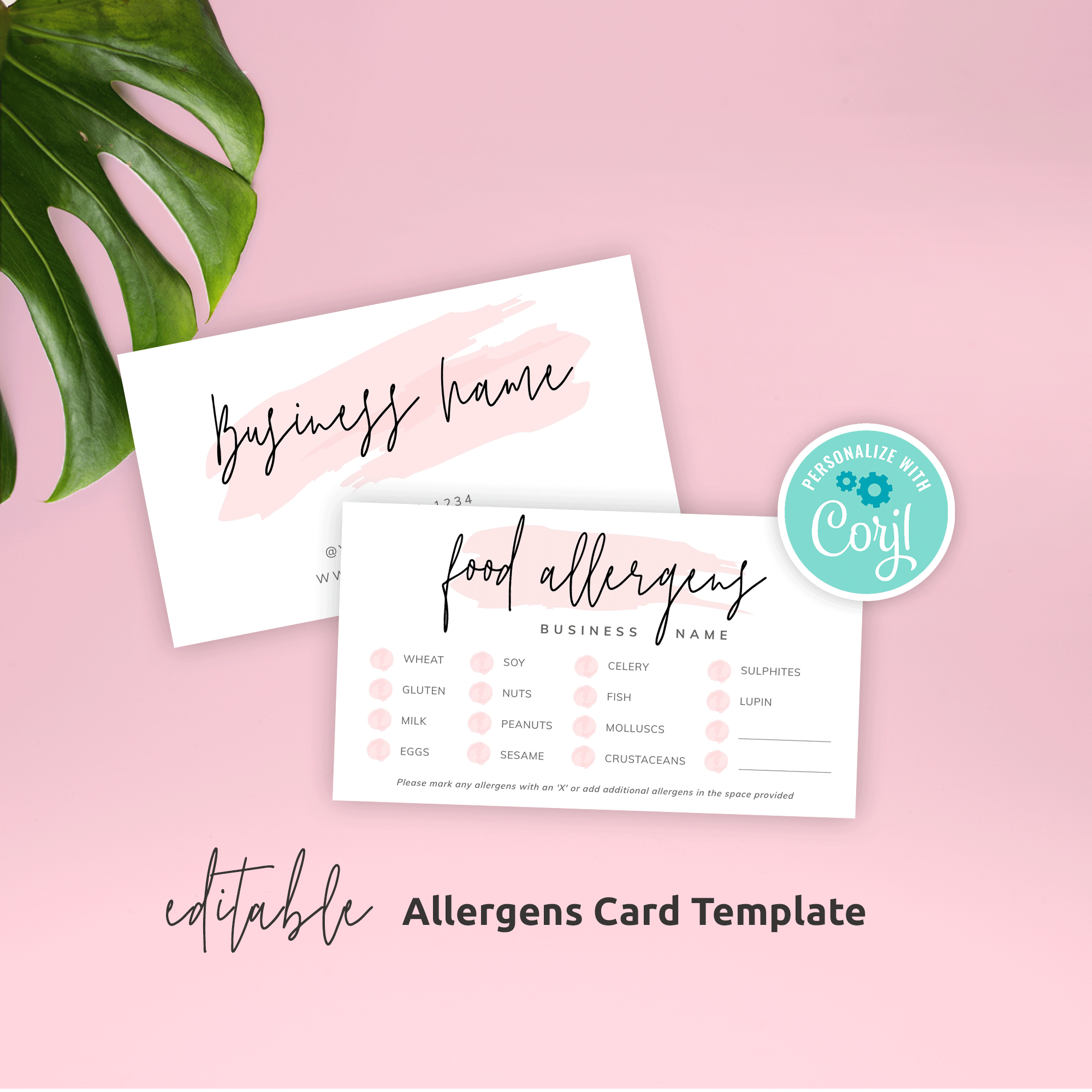 Allergy Form Template