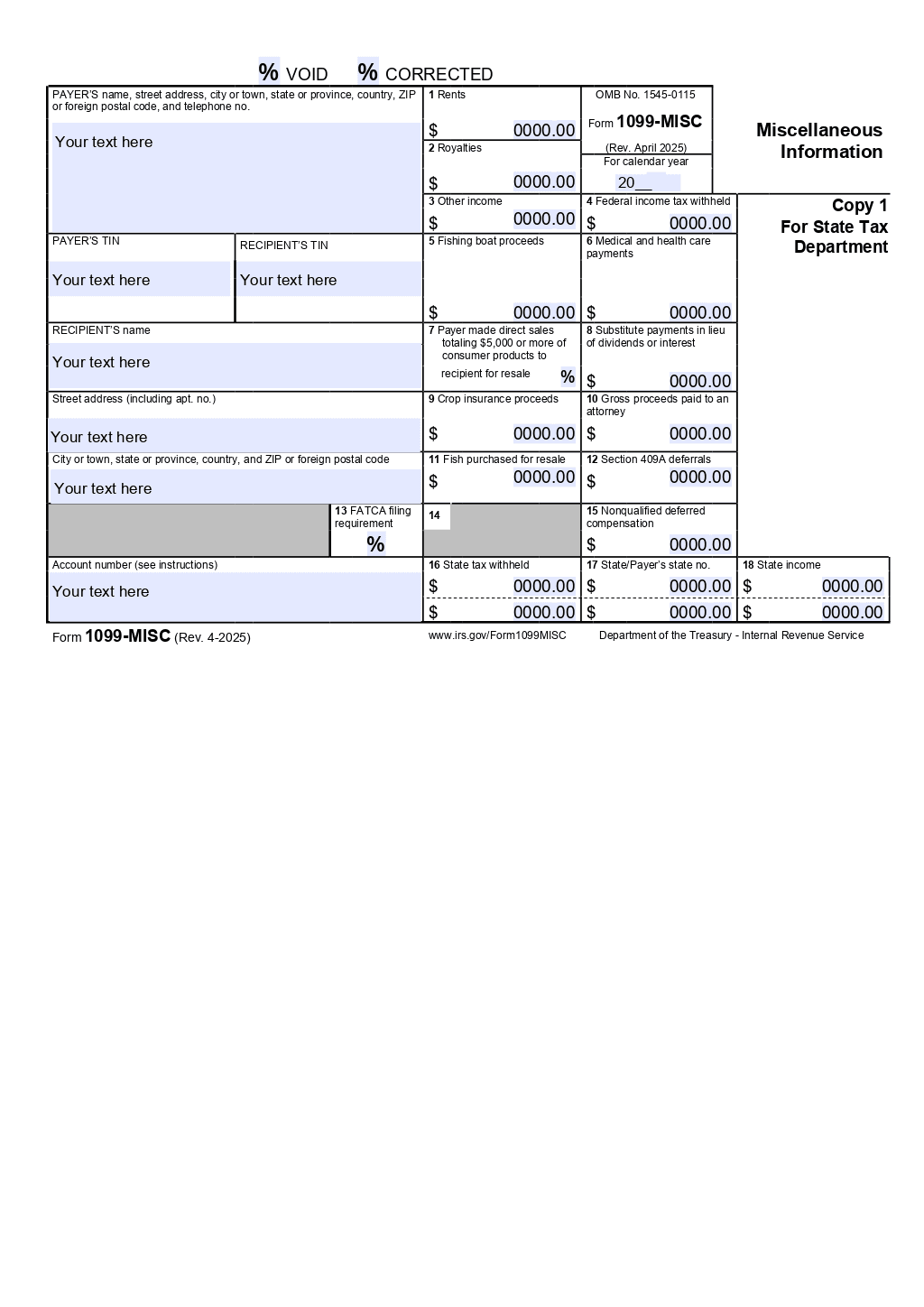 Form 1099 MISC ONLYOFFICE ONLYOFFICE