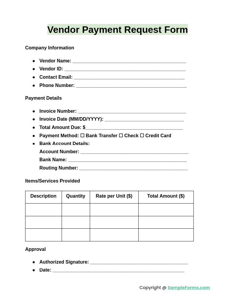 FREE 12 Payment Request Form Samples PDF MS Word Google Docs 