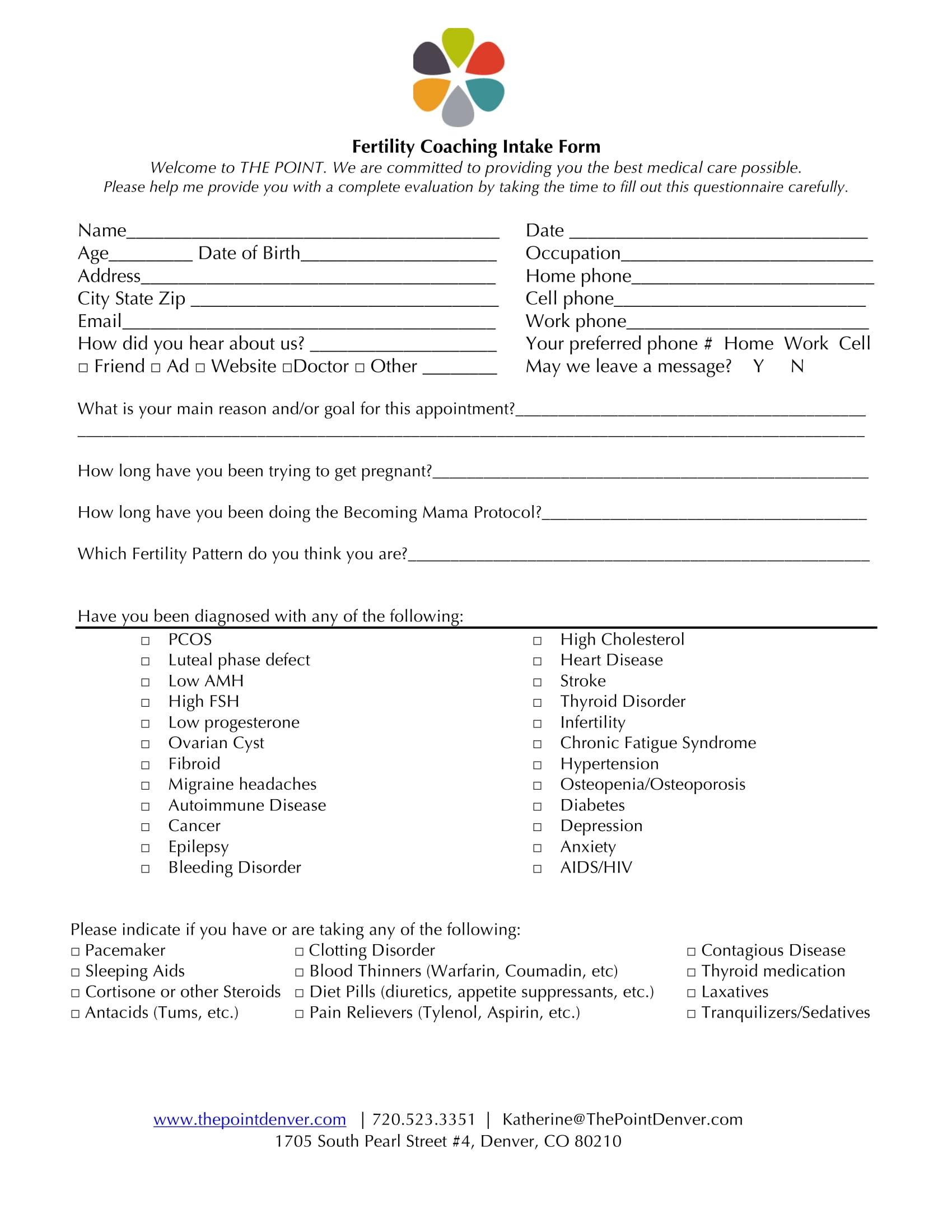 FREE 14 Coaching Intake Form Samples PDF MS Word Google Docs