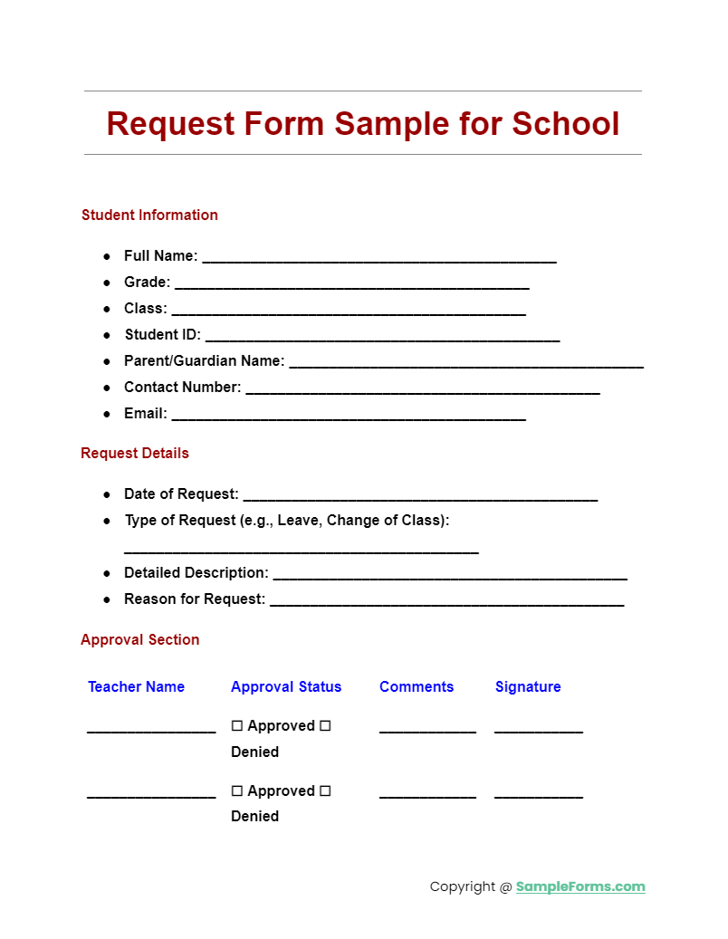 FREE 52 Request Form Samples PDF MS Word Google Docs Excel