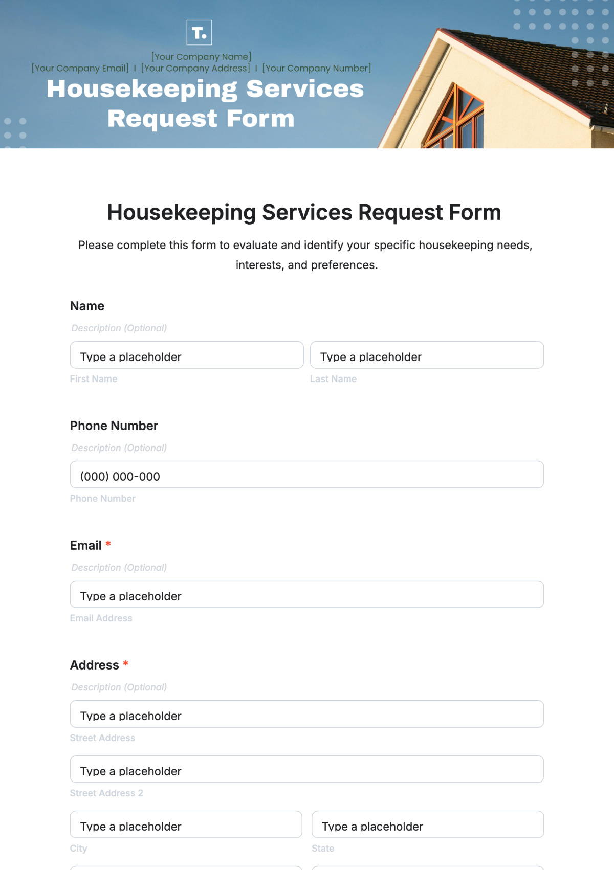 Free Cleaning Services Form Templates To Edit Online