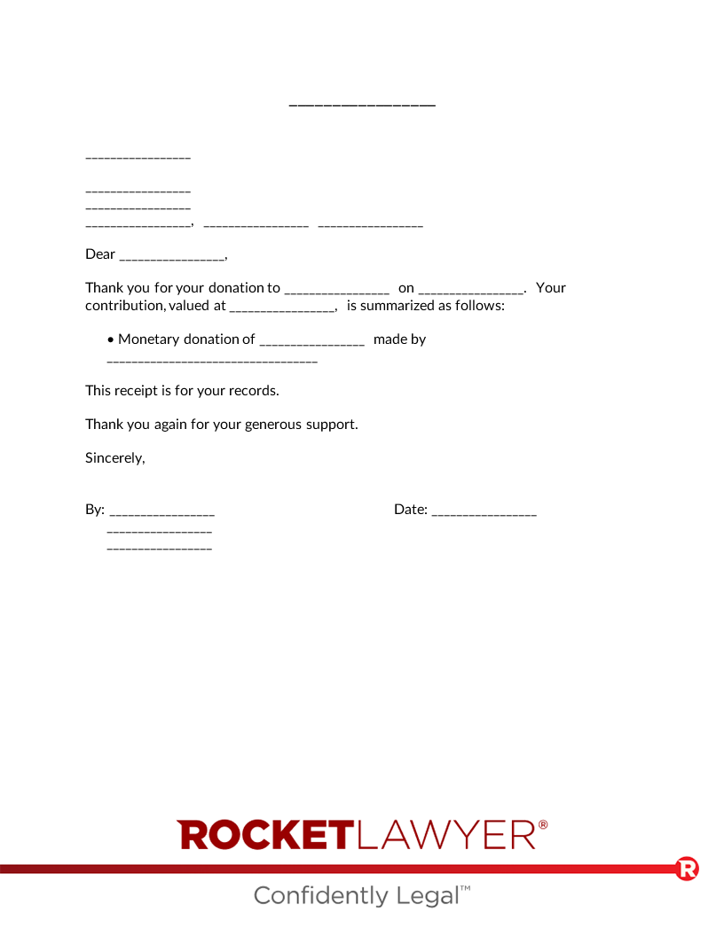 Nonprofit Donation Form Template