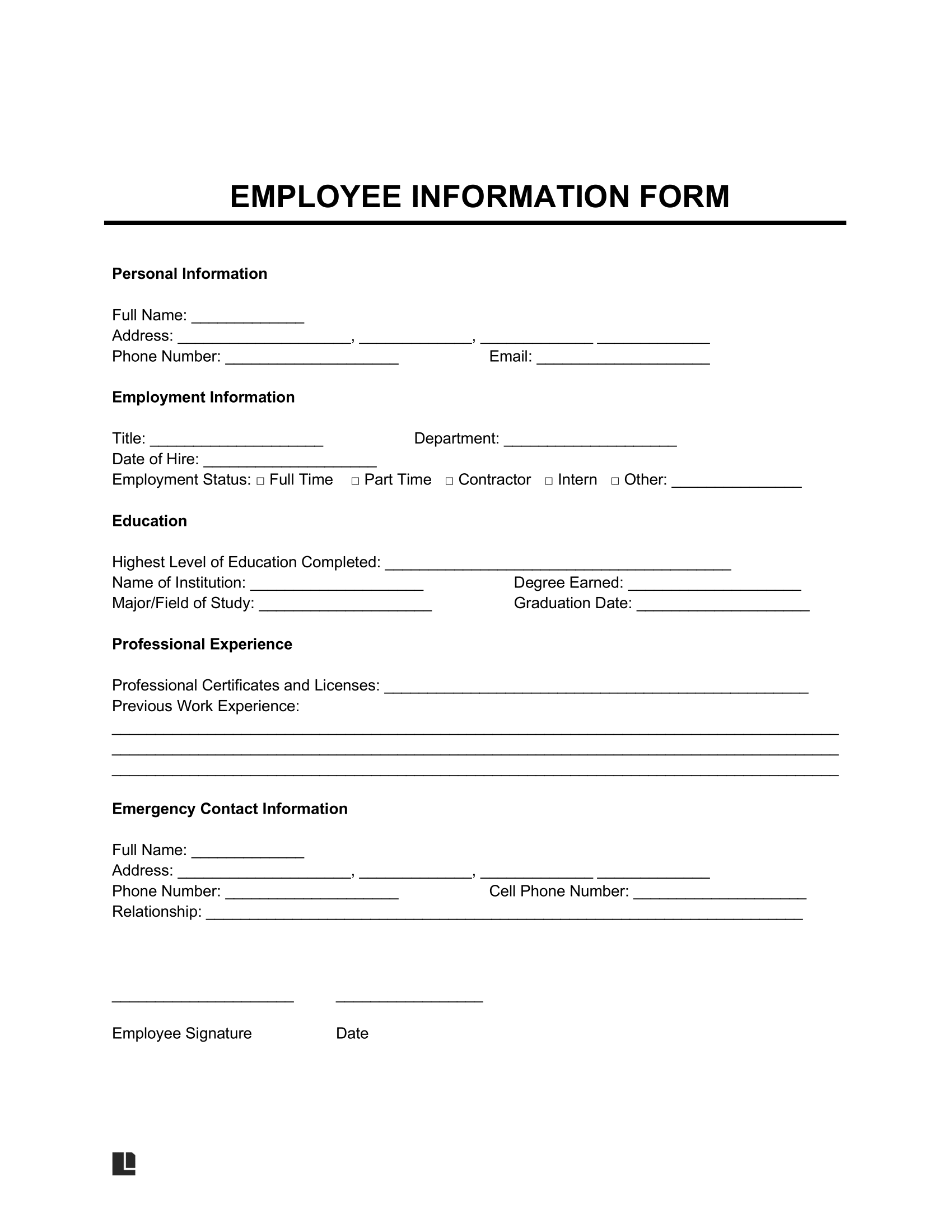 Form Templates Word
