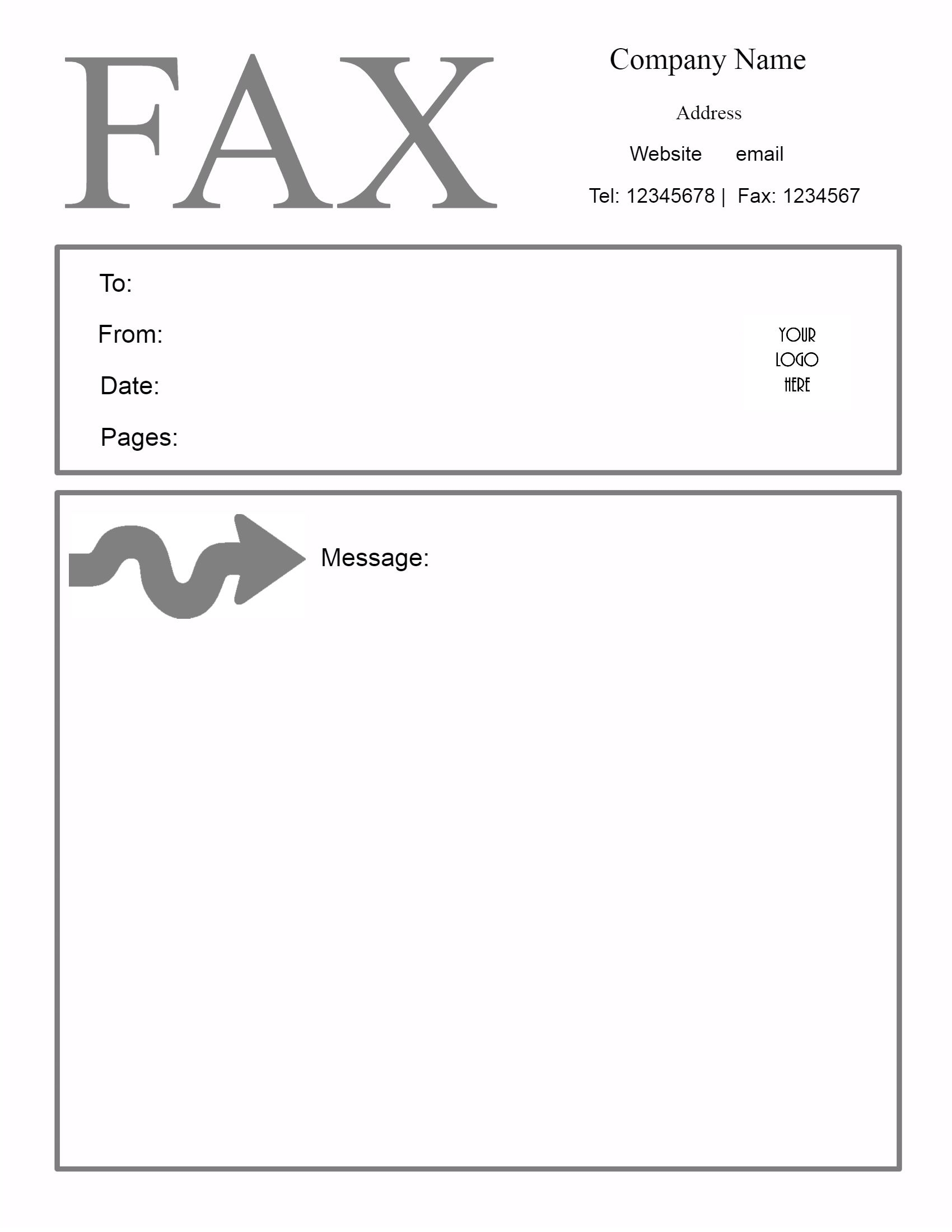 Free Fax Cover Sheet Template Customize Online Then Print 