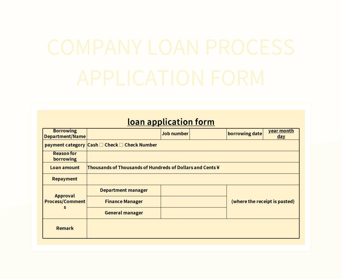 Free Loan Processes Templates For Google Sheets And Microsoft Excel Slidesdocs