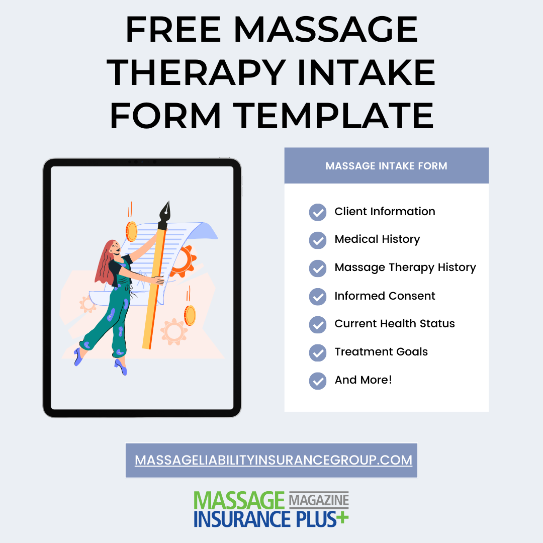Intake Form Template For Massage Therapy