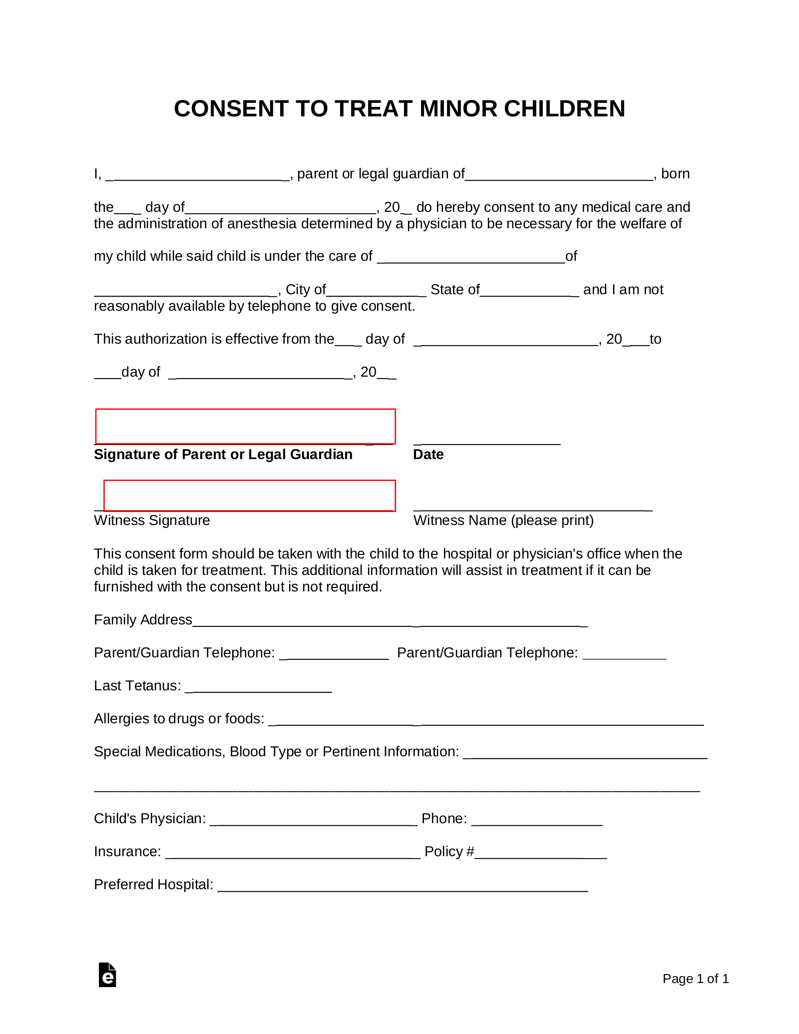Medical Release Form Template