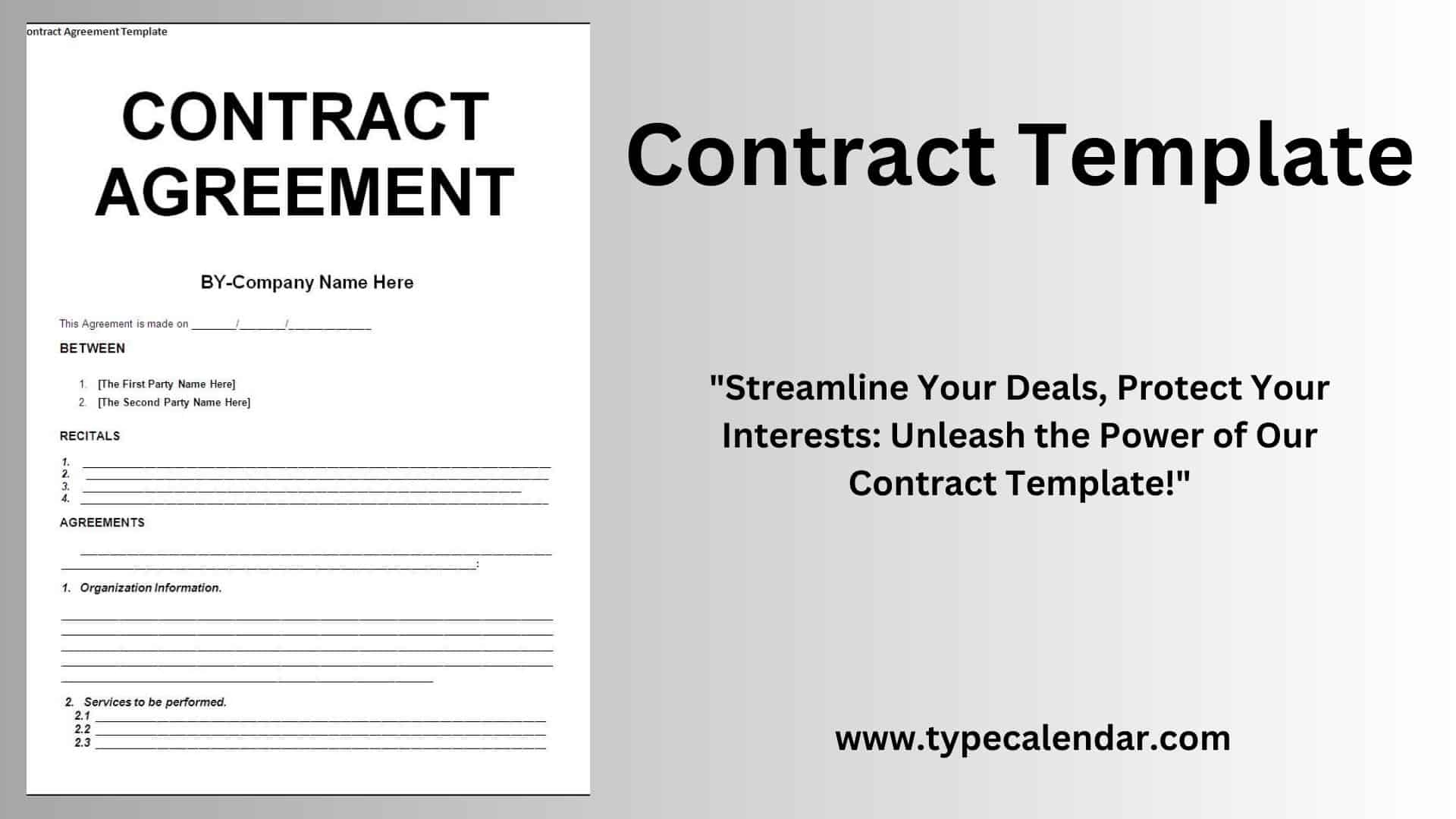 Contract Forms Templates