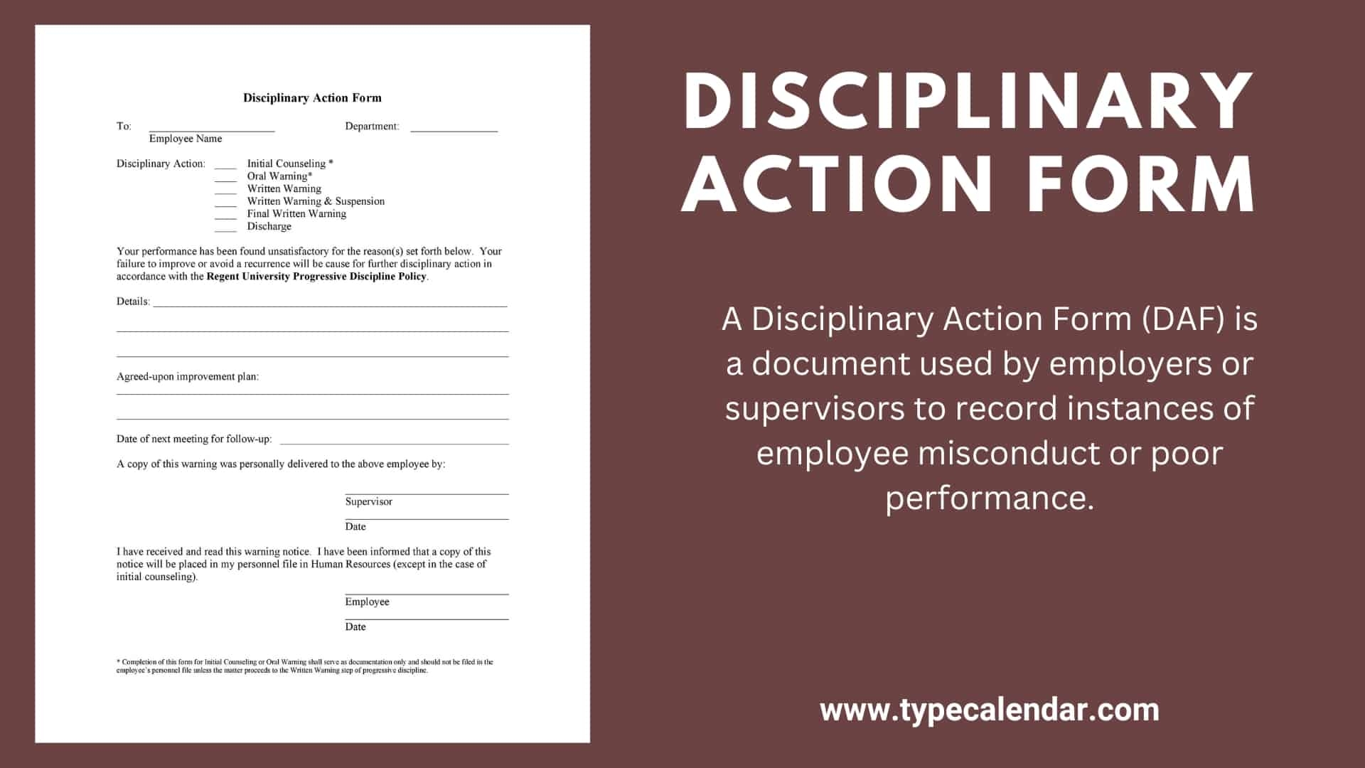 Personnel Action Form Template
