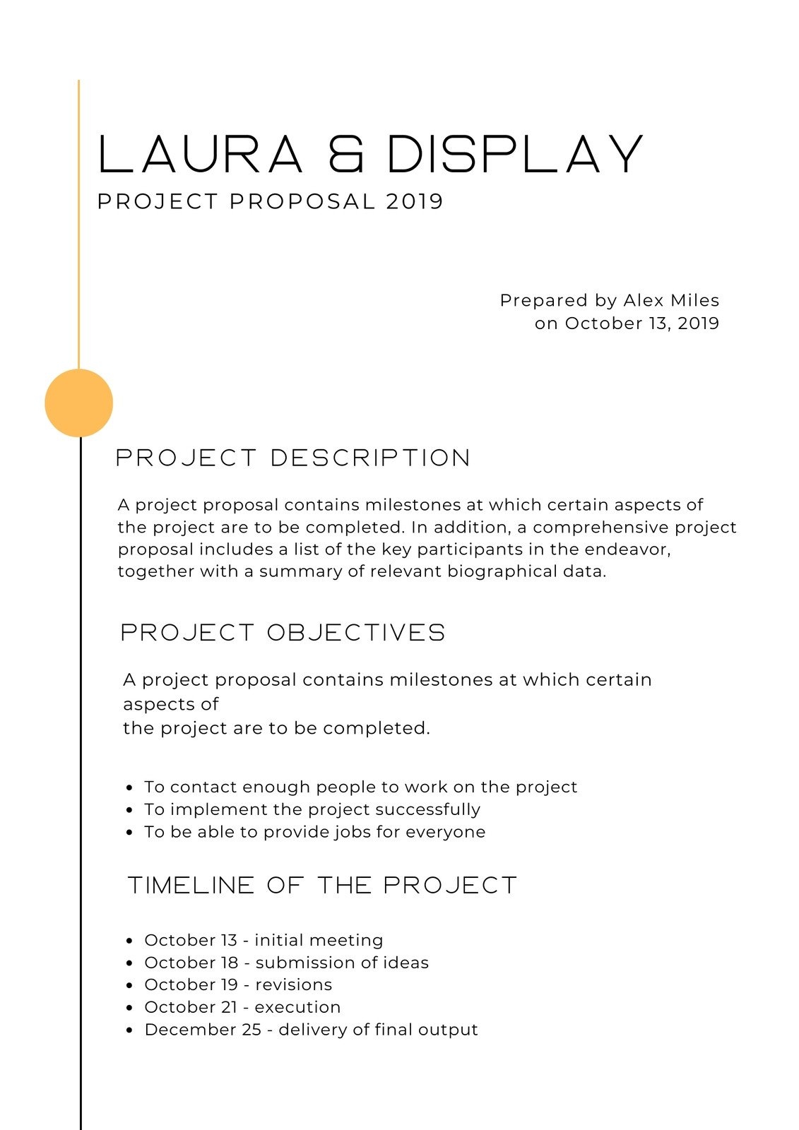 Free Printable Editable Proposal Templates For Work Or School 