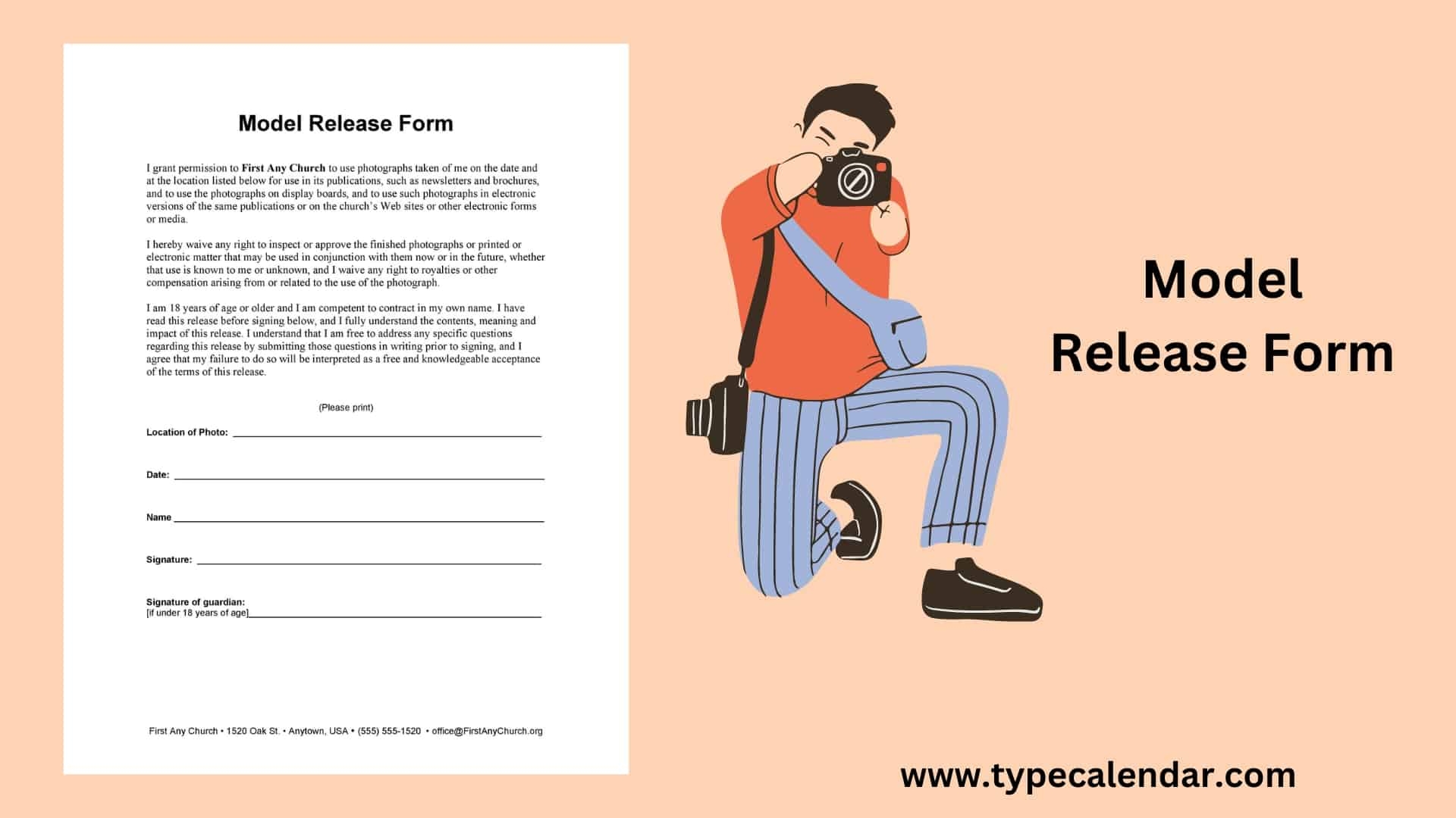 Model Release Form Template