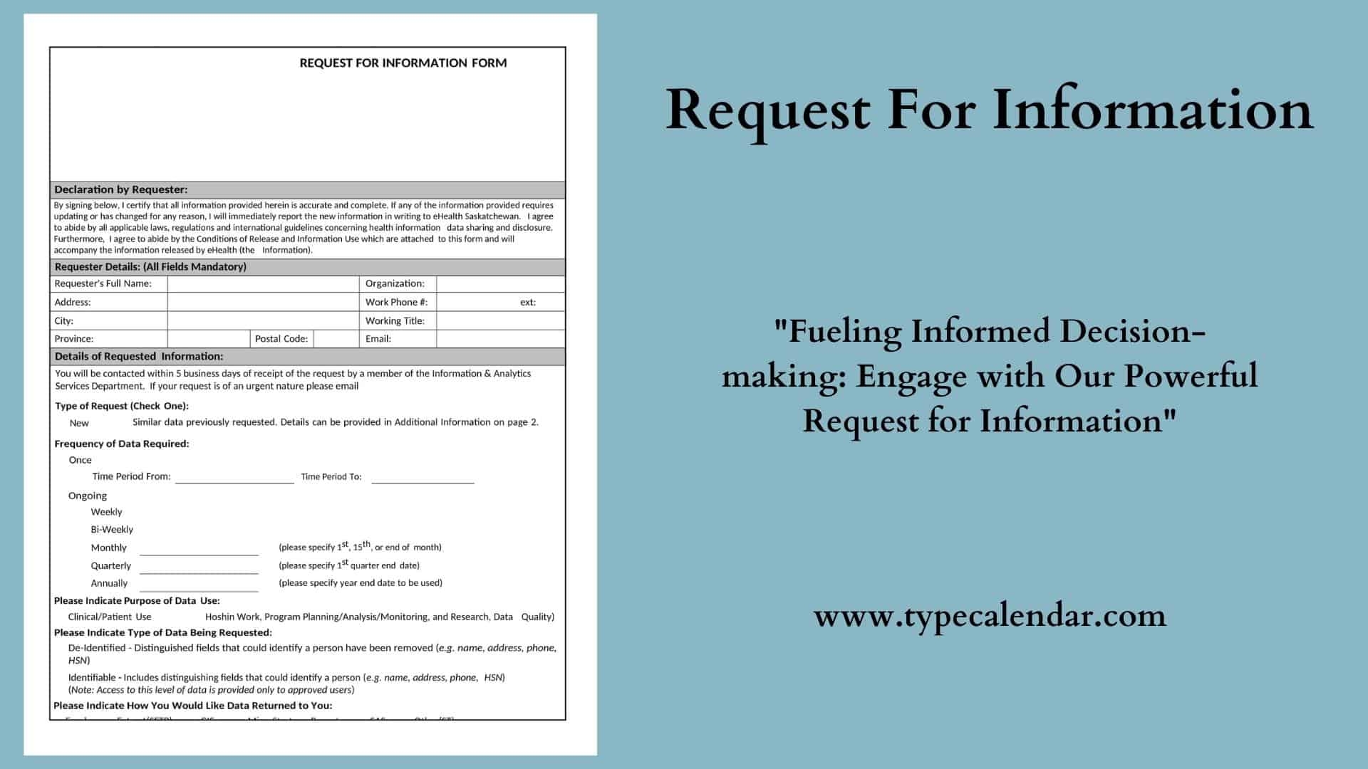 Request For Information Form Template