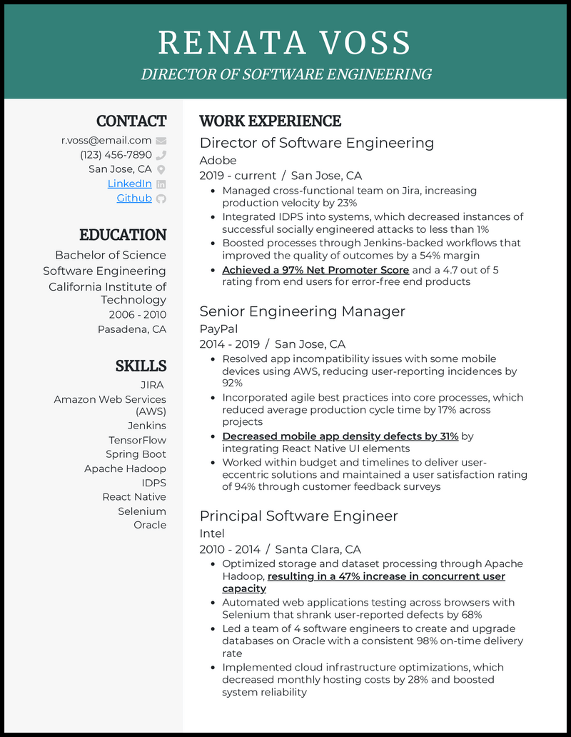 Resume Form Template