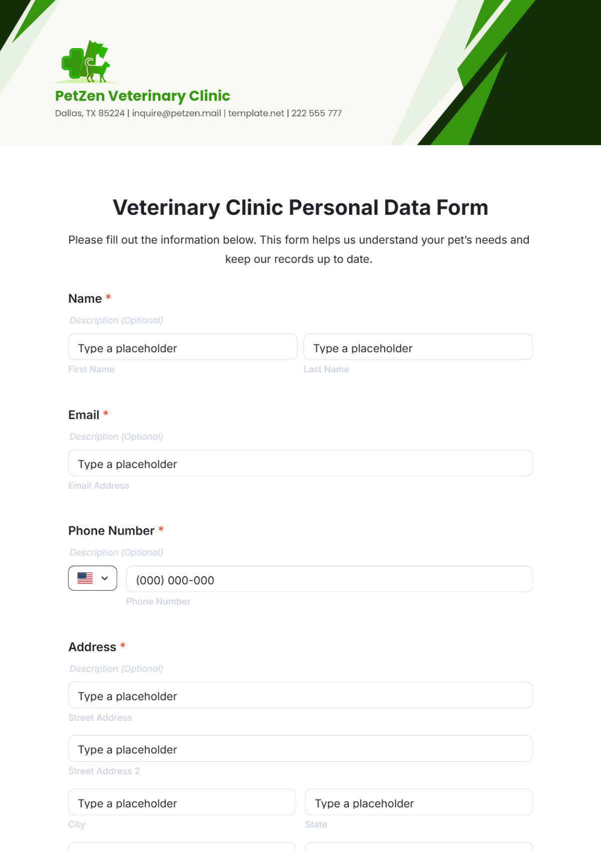 Free Veterinary Medical Record Template To Edit Online