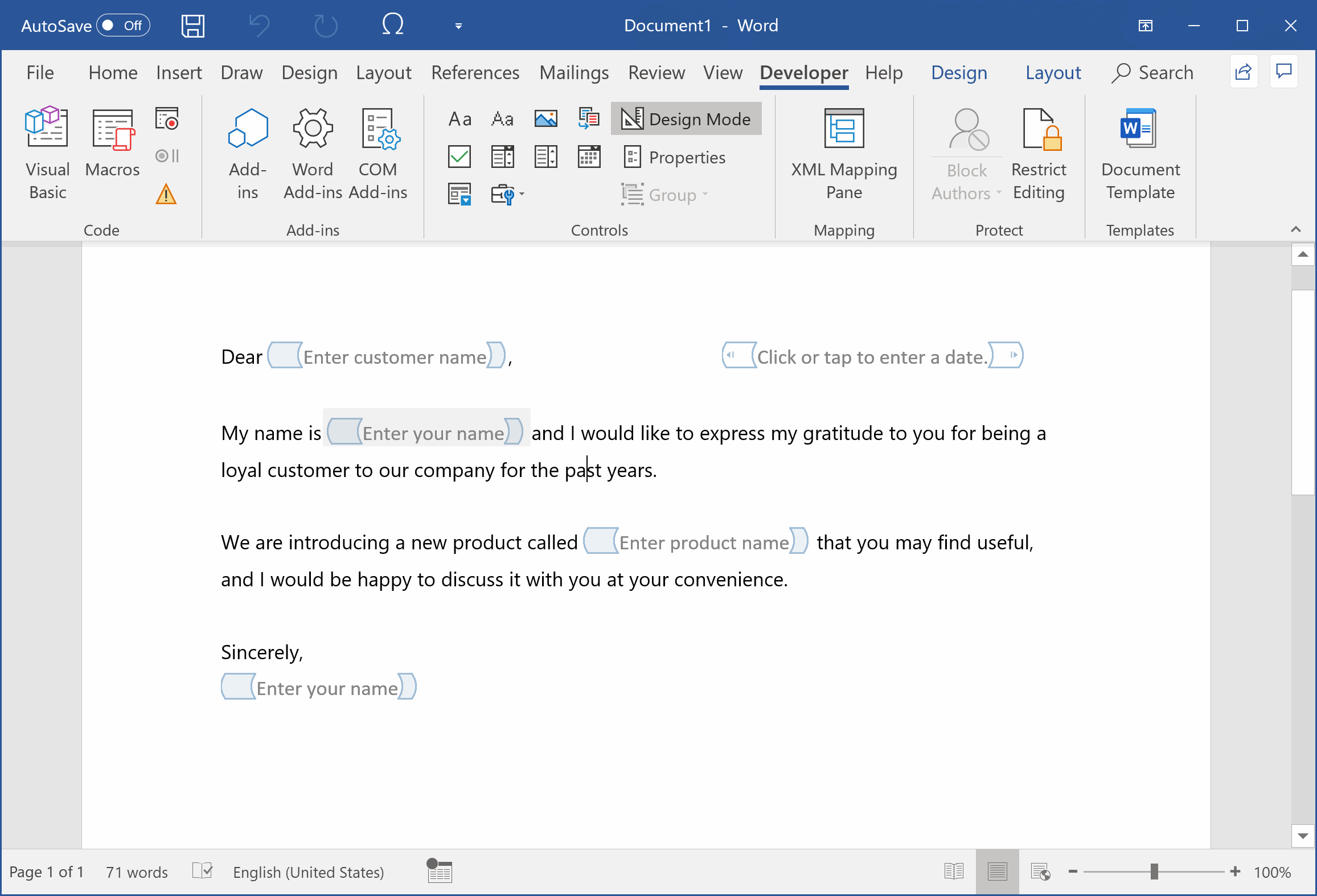 How To Create A Fillable Form In Word WordFields