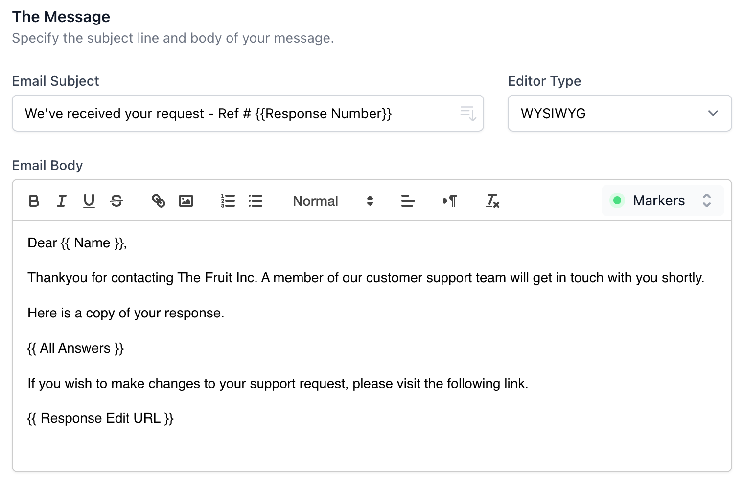 Email Form Template