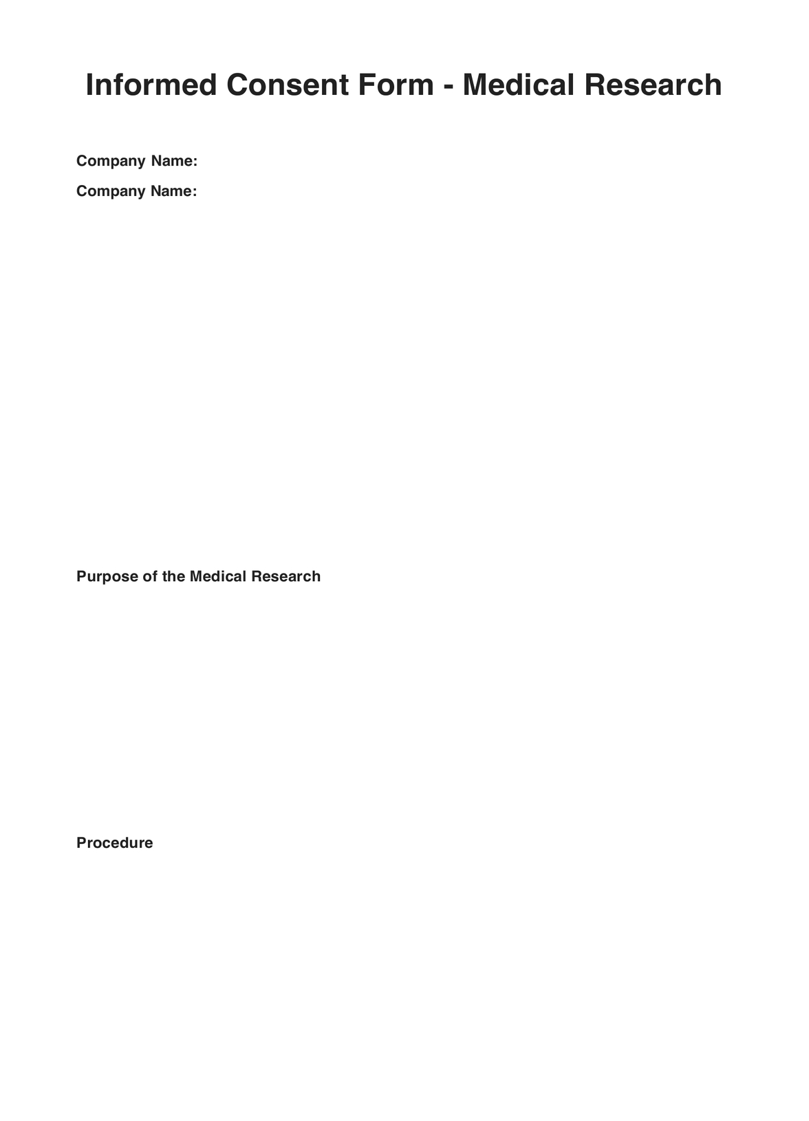 Consent Form Templates