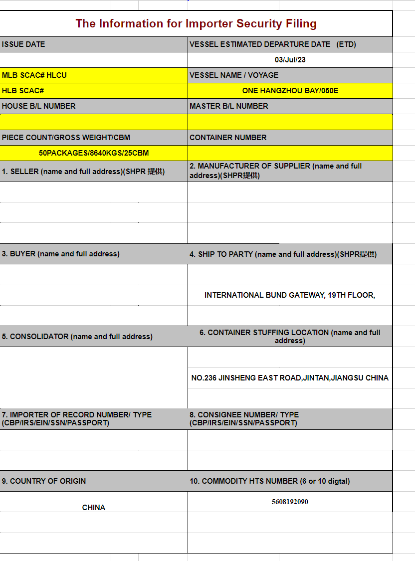ISF Data Sheet Examples EasyISF